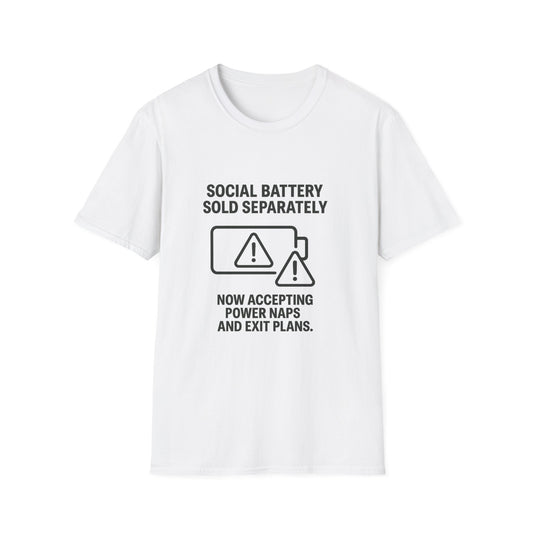 Social Battery – Recharge Tee