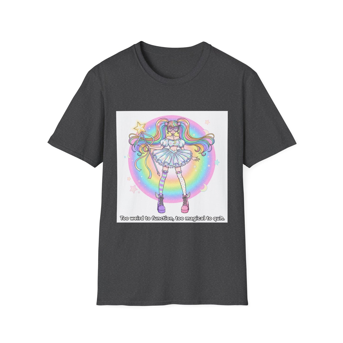 Rainbow Magic Unisex Softstyle T-Shirt - Cute Graphic Tee, Fun Gift, Anime Fans, Birthday Celebration, Everyday Wear