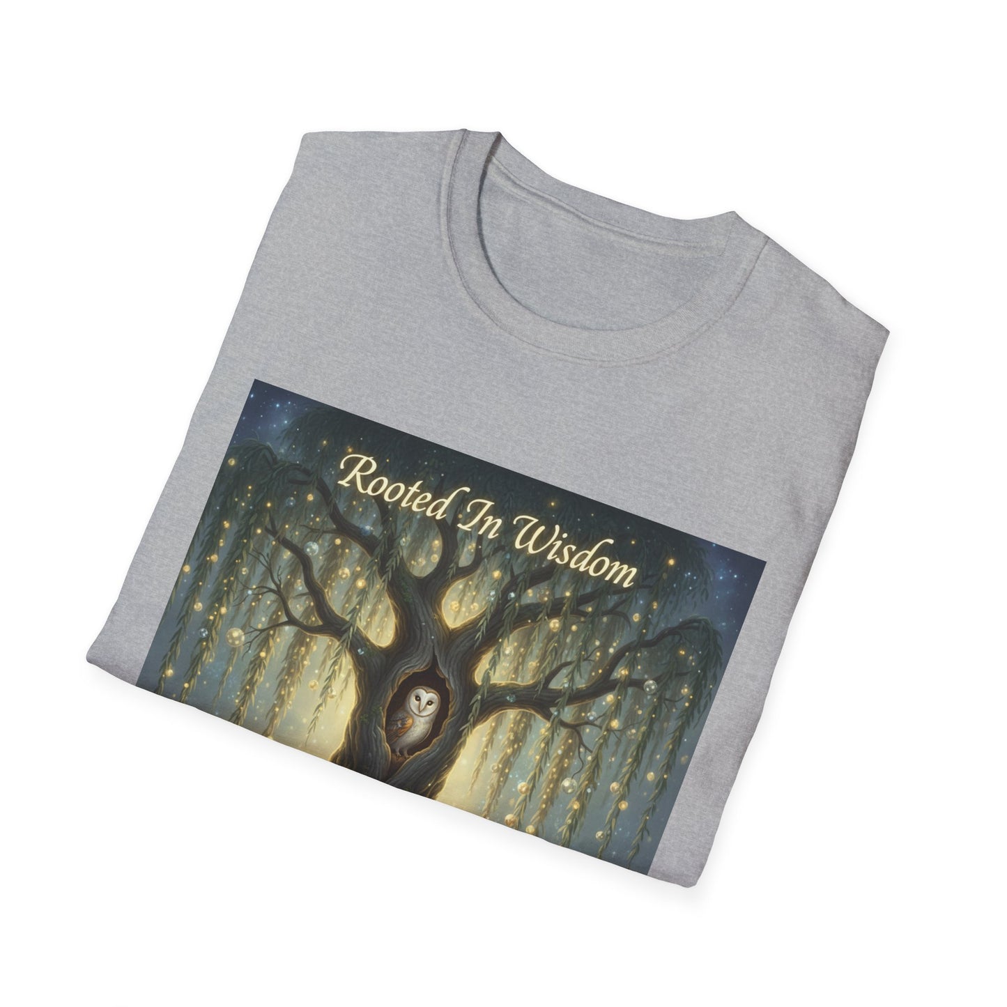 Rooted in Wisdom Tree T-Shirt, Inspiring Tee, Unisex Gift, Tree of Life Shirt, Nature Lover Apparel, Spiritual Clothing