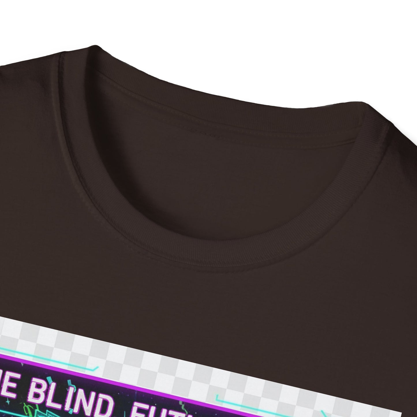 Cyberpunk Anime T-Shirt – ‘Time Blind Future Bright’ | Neurospicy Gamer Humor Tee, ADHD Pride Otaku Streetwear