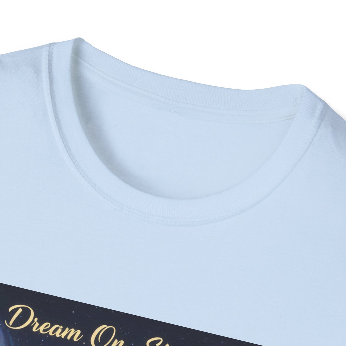 Butterfly Dreams Unisex T-Shirt | Softstyle Tee for Dreamers, Gifts for Her, Inspirational Apparel, Nature Lovers, Moon & Butterfly Design