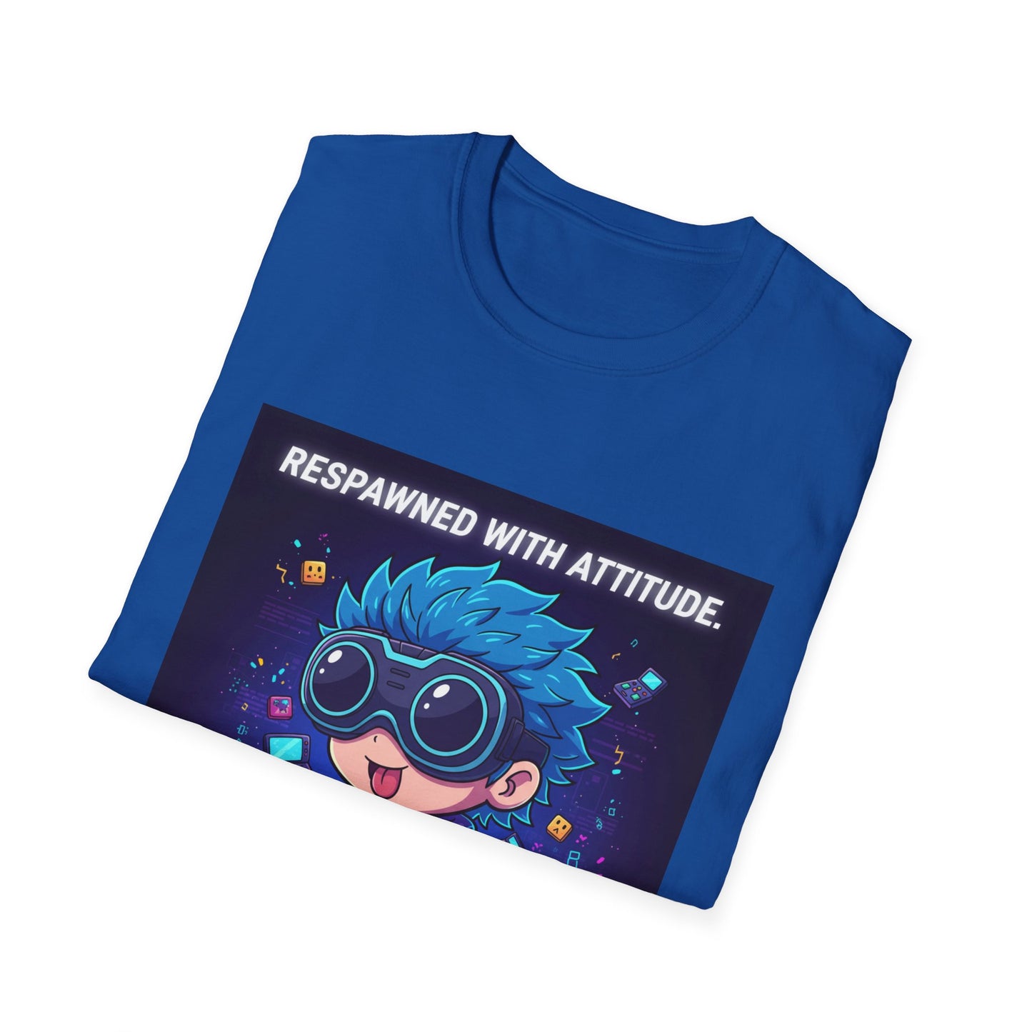 Chibi Gamer Tee – Respawned with Attitude