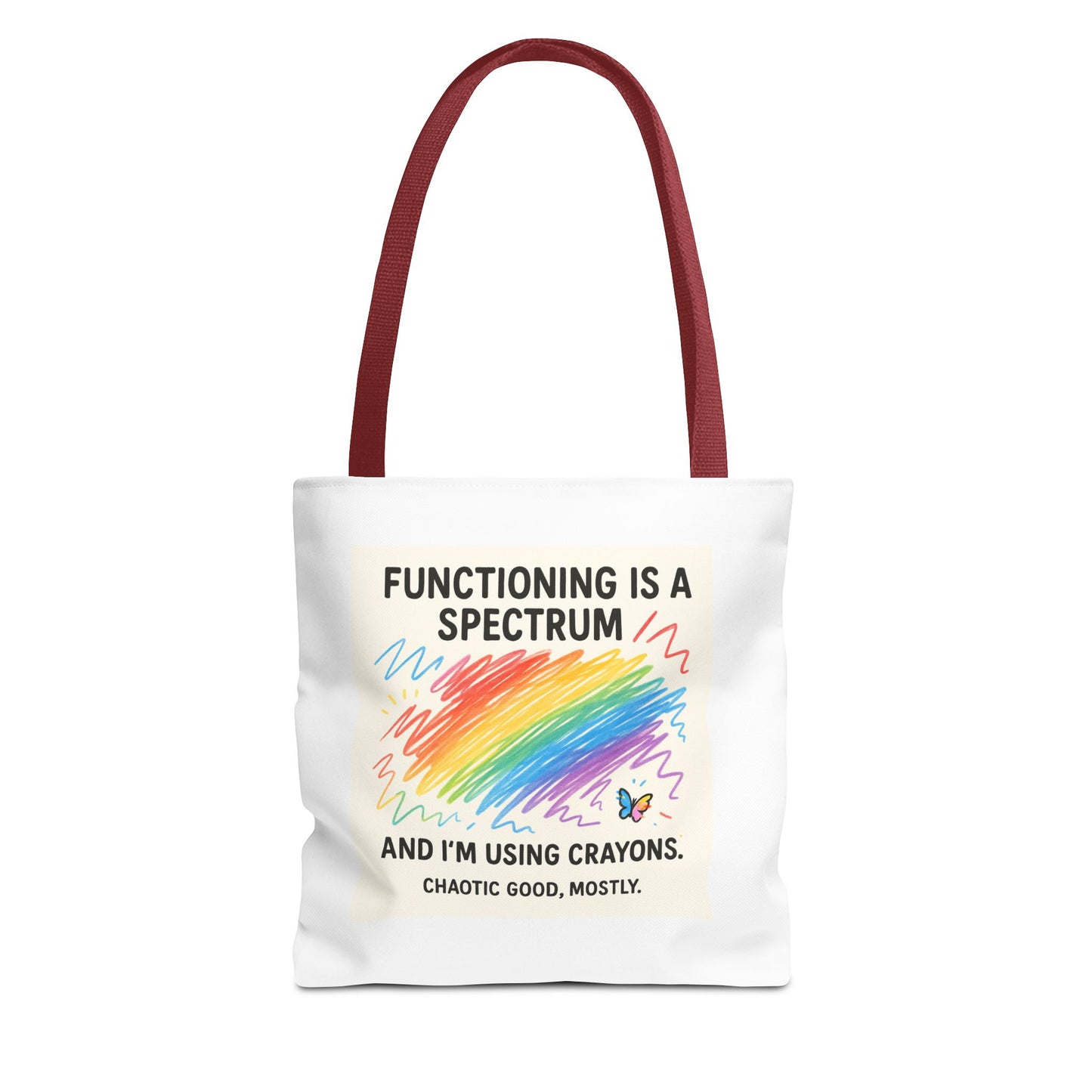 Vibrant Spectrum Tote Bag - Fun Design for Rainbow Lovers, Art Enthusiasts, Eco-Friendly Shopping, School, Gifts, Unique Style