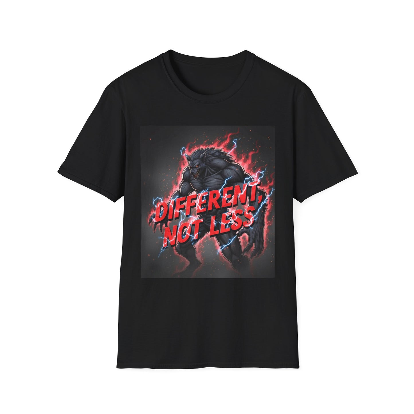 Midnight Werewolf T-Shirt – Gothic Fantasy Anime Aesthetic
