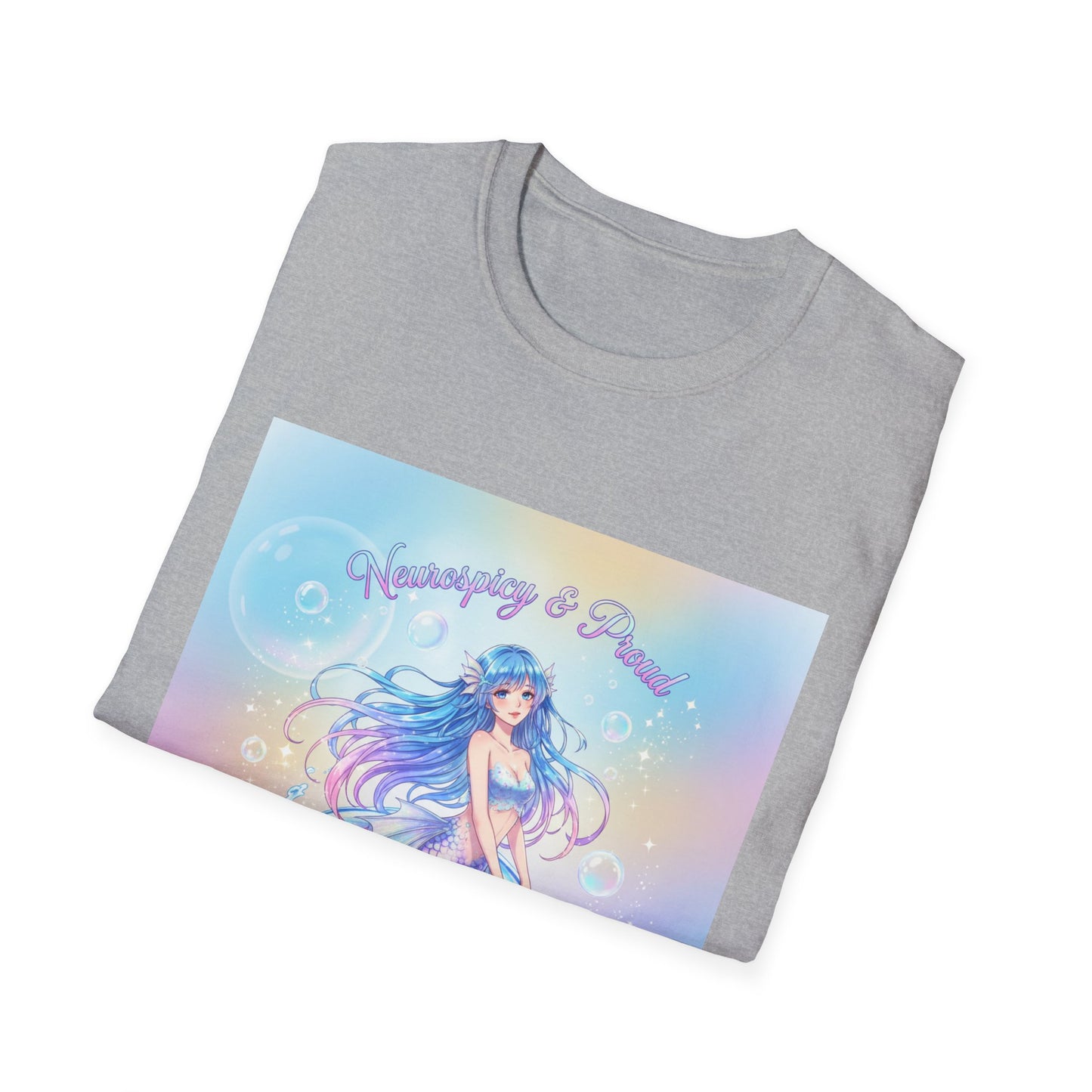 Pastel Mermaid T-Shirt – Kawaii Ocean Fantasy Aesthetic