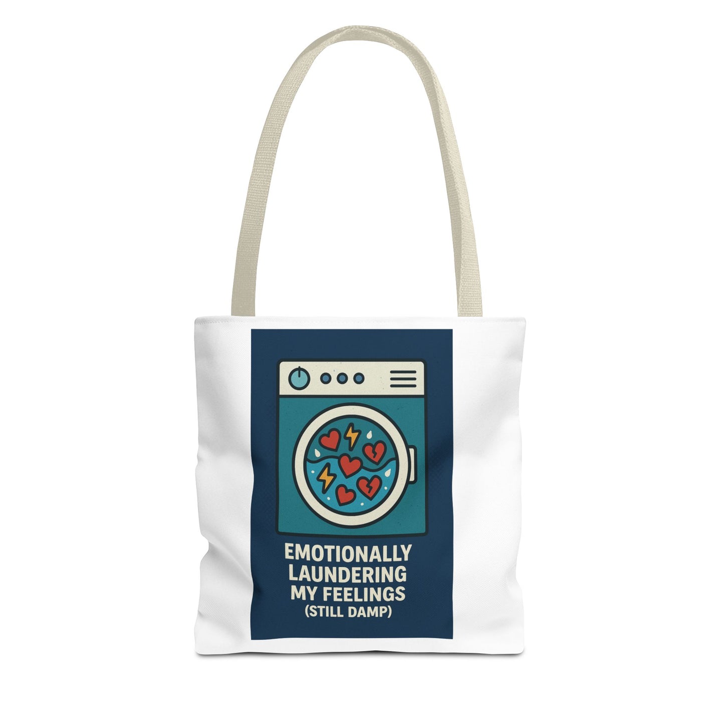 Emotional Laundry Tote Bag, Funny Gift for Friends, Cute Shopping Bag, Everyday Use, Humor Tote for Self-Care
