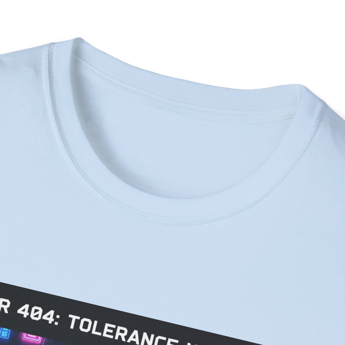 Cyberpunk Error 404 Unisex Softstyle T-Shirt, Graphic Tee, Retro Aesthetic Top, Streetwear Shirt, Gift for Tech Lovers