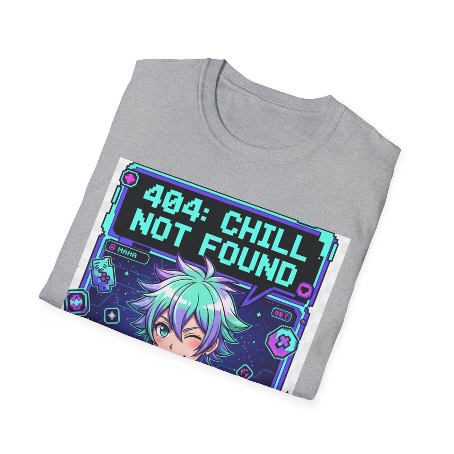 404 Chill Not Found T-Shirt, Gaming Tee for Fans, Casual Wear, Unique Gift for Gamers, Streetwear Style, Cool Graphic Shirt