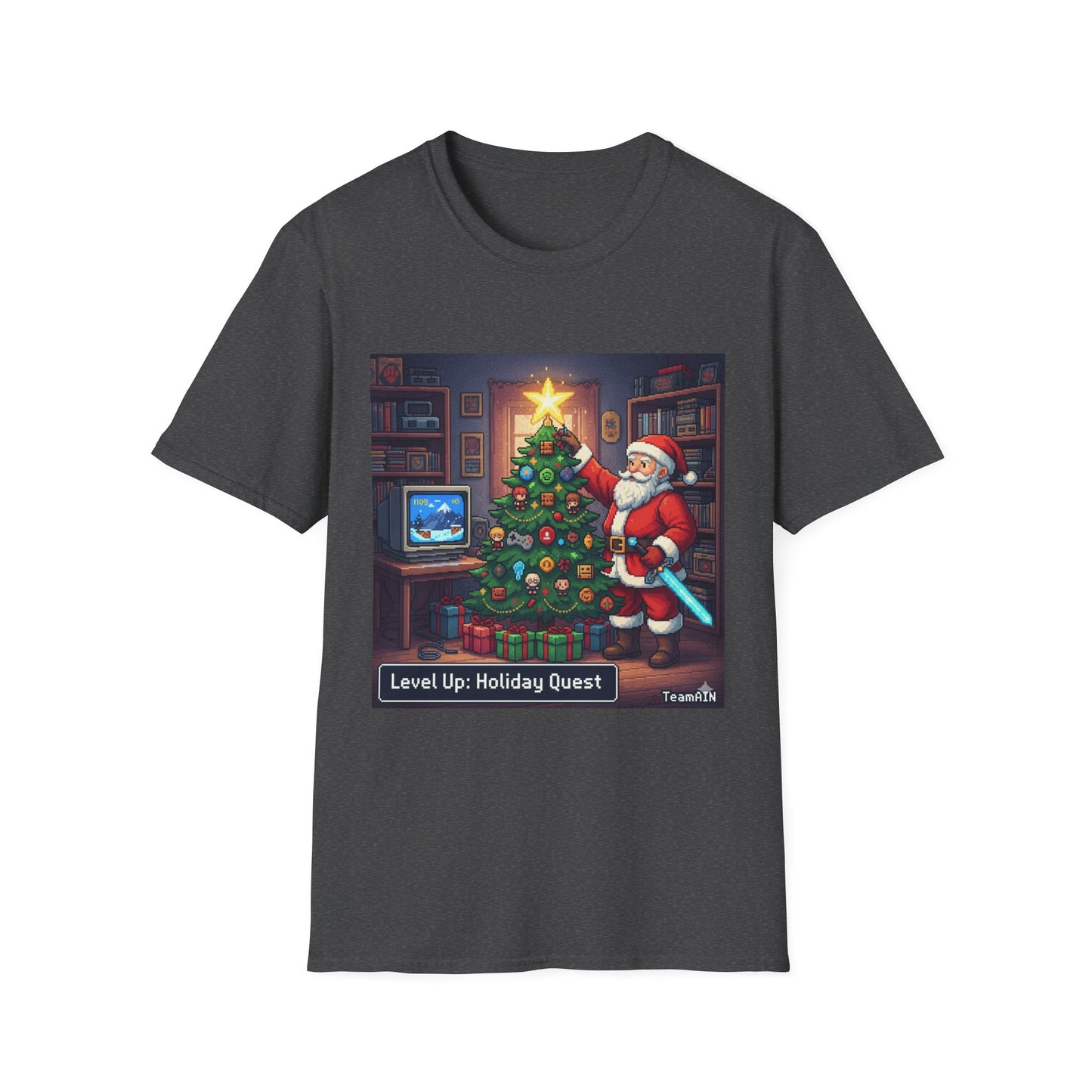 Level Up Holiday Quest T-Shirt – Funny Gamer Neurodivergent Christmas Tee