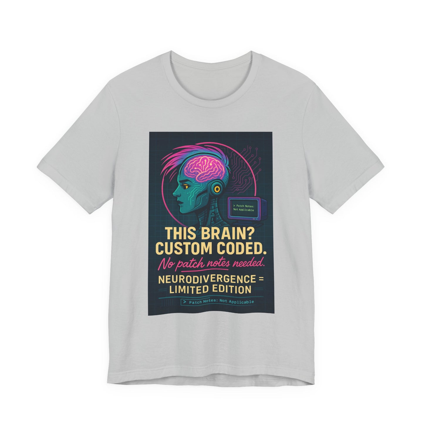 Limited Edition Neurodivergence Tee - This Brain? Custom Coded, Gift for Nerds, Geek Fashion, Unique Graphic Shirt, Mental Health Awareness
