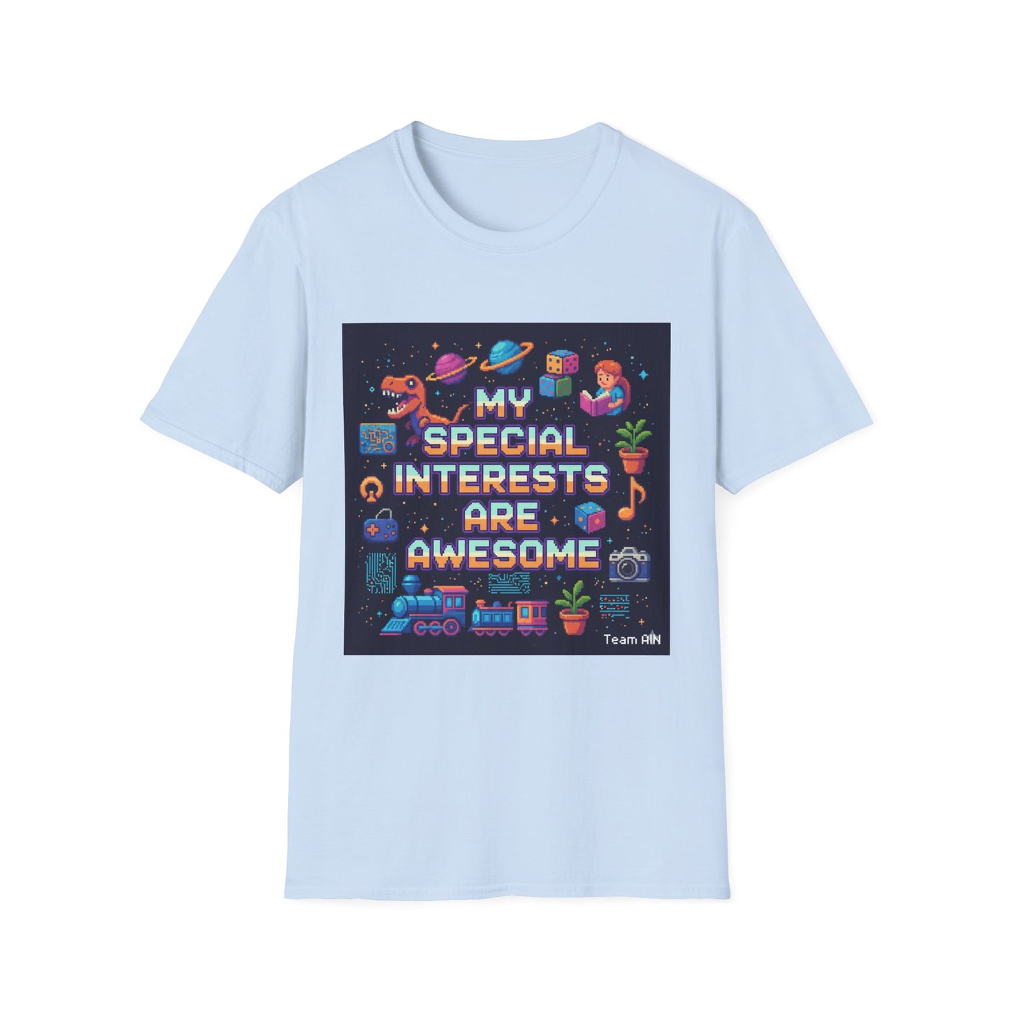 "My Special Interests Are Awesome" Autism-Inclusive T-Shirt – Sport Grey Unisex Tee