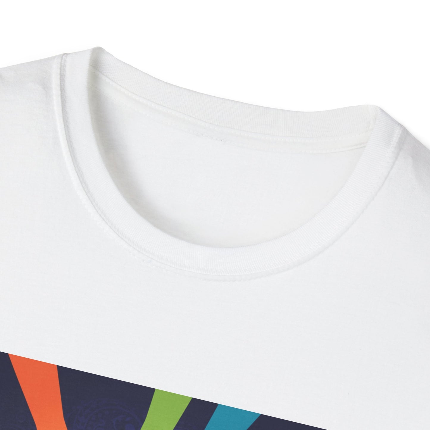 "Stronger Together, Neurodiverse and Proud" Unity T-Shirt – Colorful Hands Design on White Tee