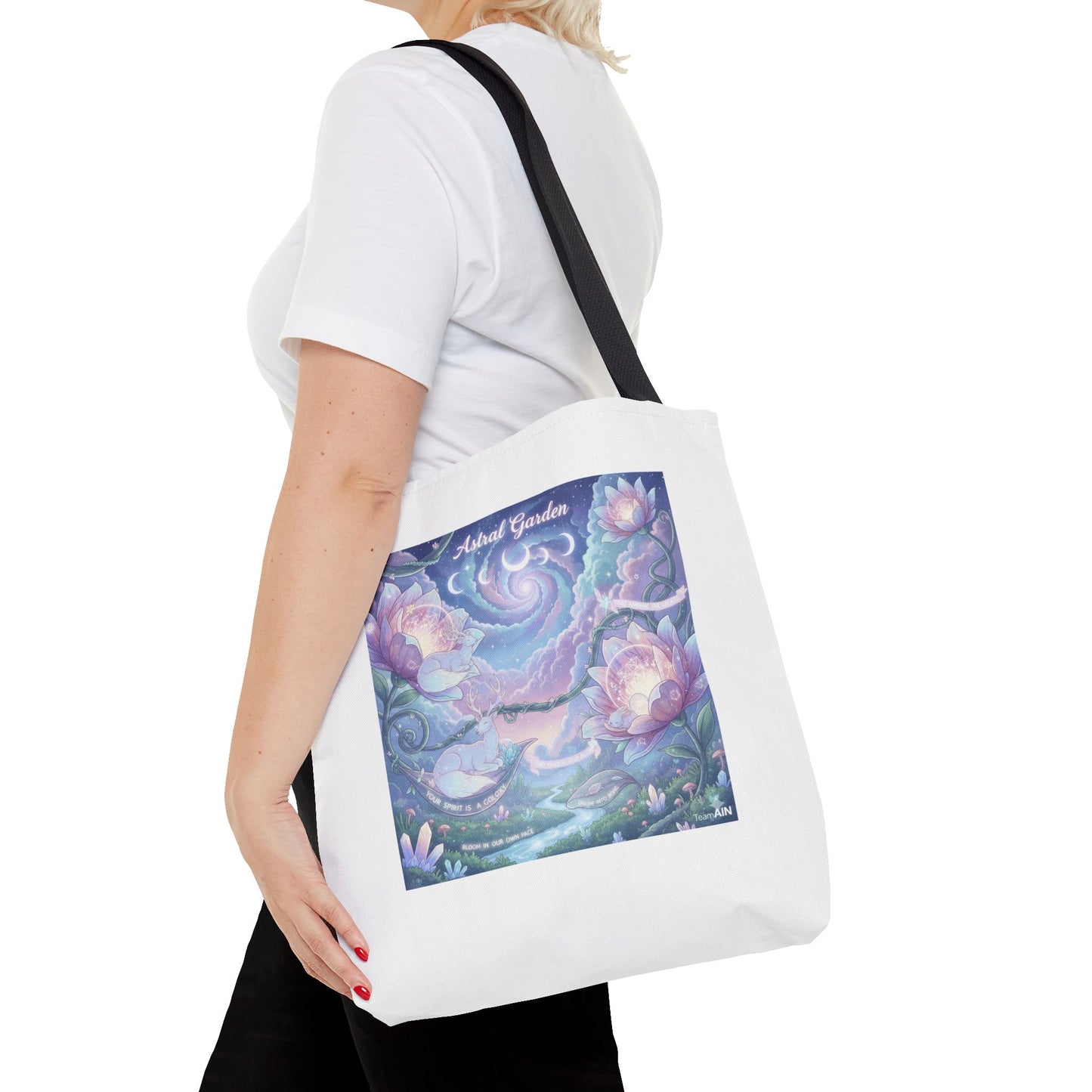 Artistic Garden Tote Bag - Unique Canvas Bag for Nature Lovers, Art Lovers, Eco-Friendly, Gift for Her, Shopping Bag, Beach Bag