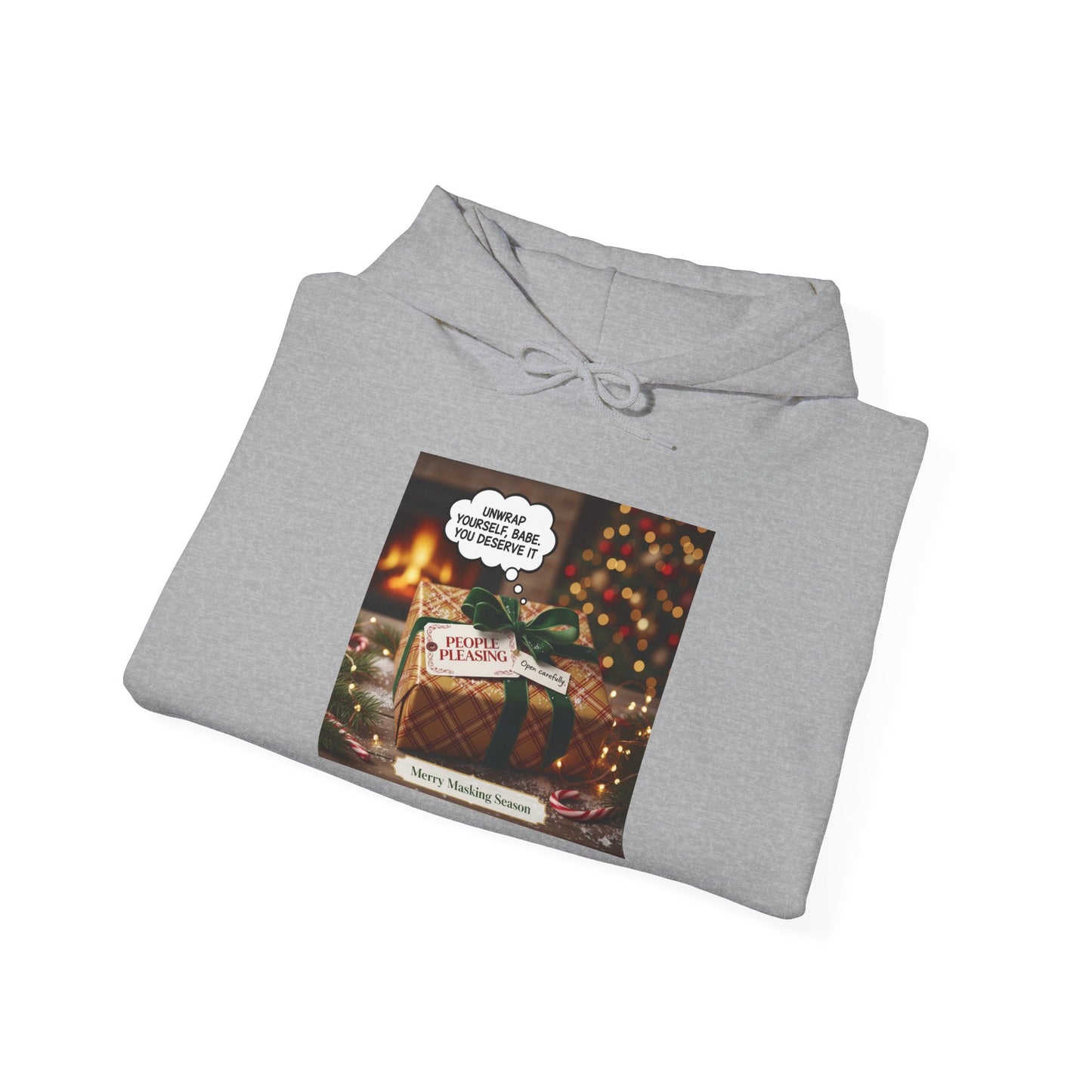 Cozy Holiday Hooded Sweatshirt, Unisex Christmas Gift, Warm Winter Sweatshirt, Seasonal Hoodie, Perfect for Gift Giving