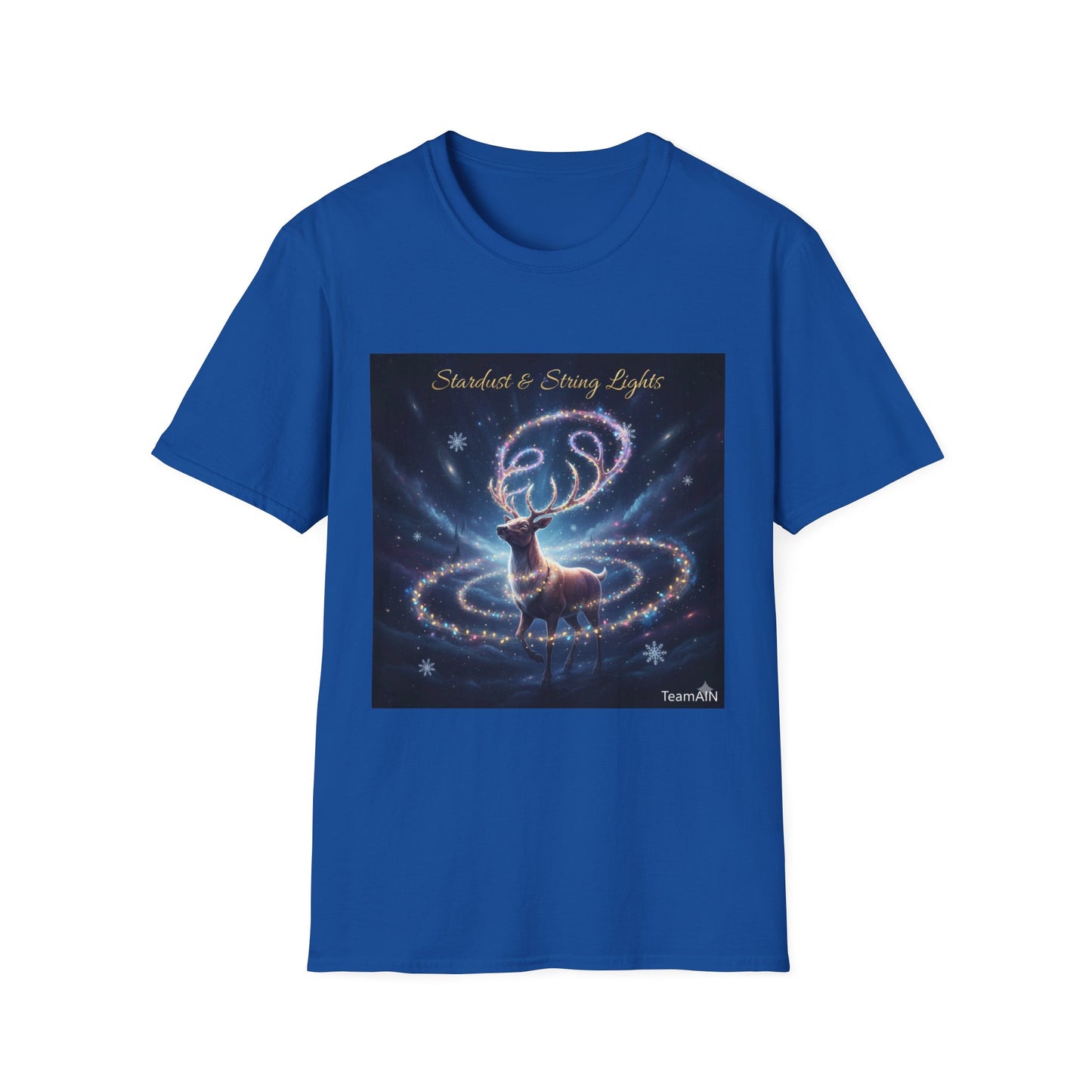 Stardust & String Lights T-Shirt – Cozy Cosmic Neurodivergent Winter Tee