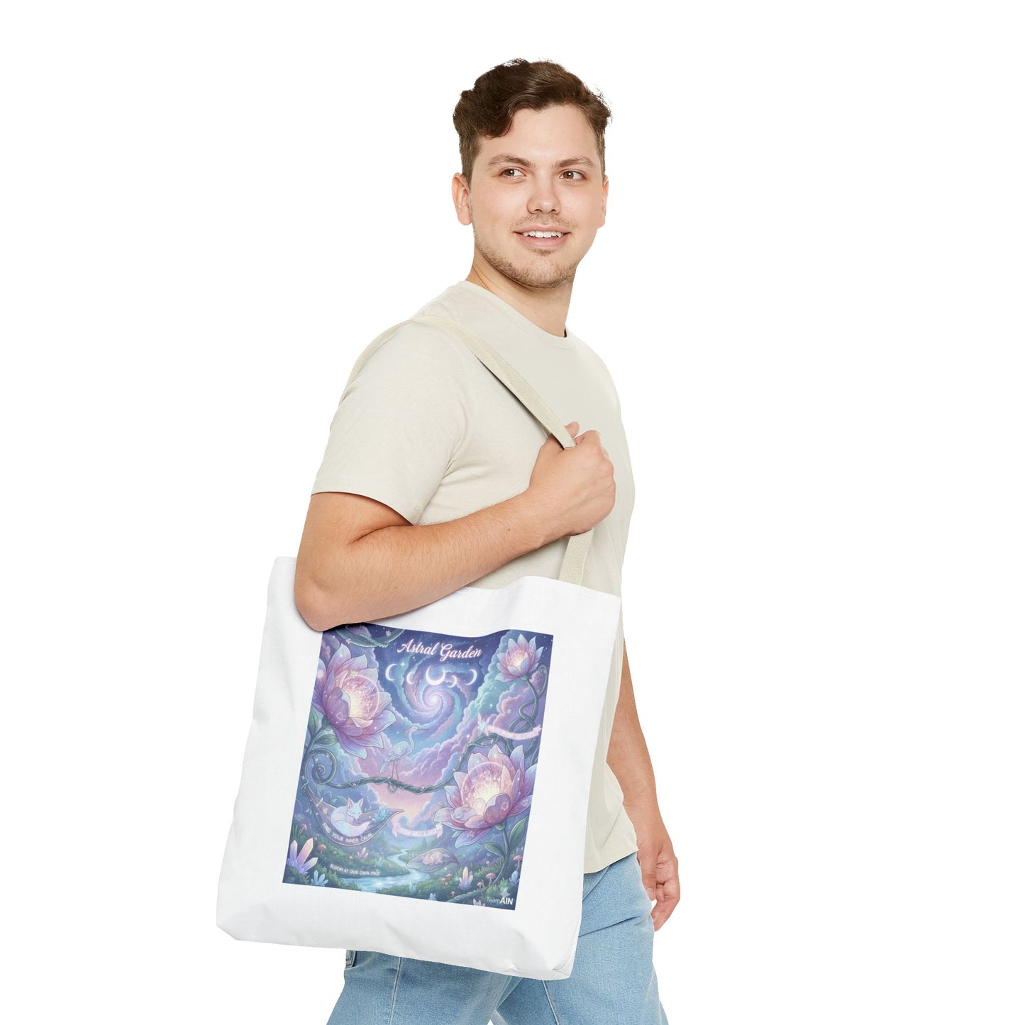 Artful Garden Tote Bag - Perfect for Art Lovers, Eco-Friendly Gift, Floral Design, Everyday Use, Beach Bag, Shopping Tote