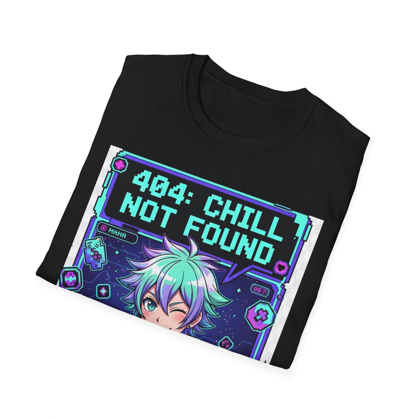 404 Chill Not Found T-Shirt, Gaming Tee for Fans, Casual Wear, Unique Gift for Gamers, Streetwear Style, Cool Graphic Shirt