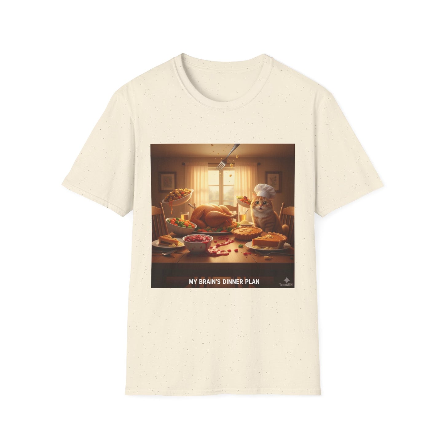 My Brain's Dinner Plan T-Shirt – Funny Executive Dysfunction Thanksgiving Tee