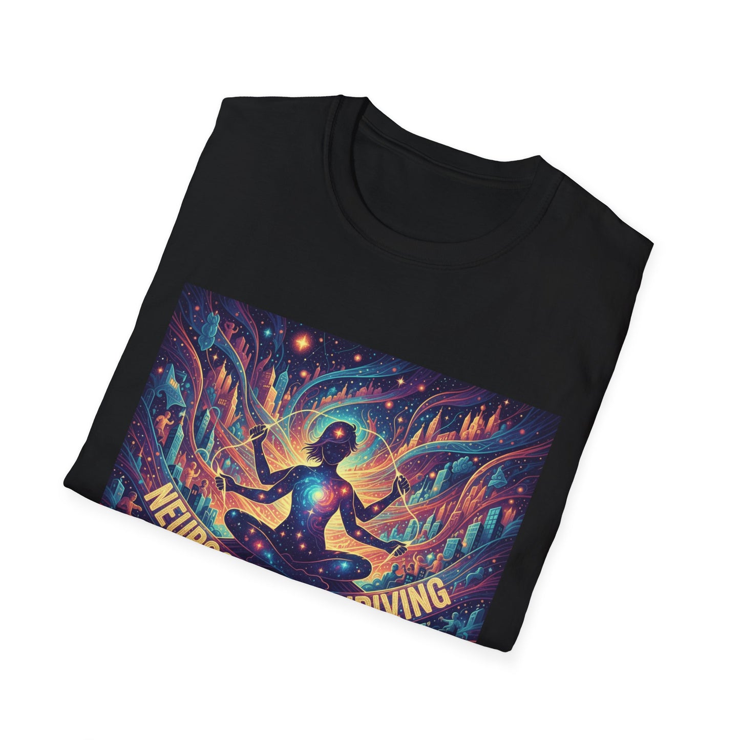 Cosmic Thriving T-Shirt – Vibrant Spiritual Energy & Creative Expression Tee