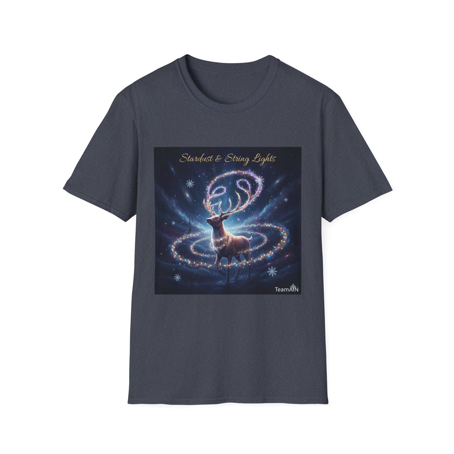 Stardust & String Lights T-Shirt – Cozy Cosmic Neurodivergent Winter Tee