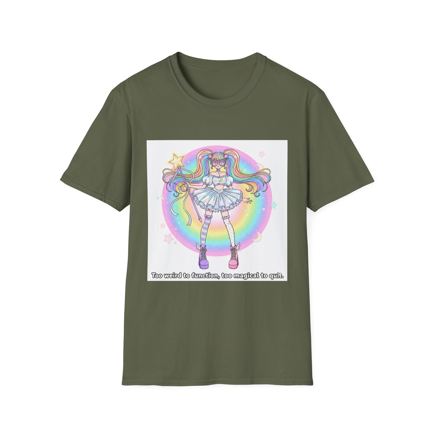 Rainbow Magic Unisex Softstyle T-Shirt - Cute Graphic Tee, Fun Gift, Anime Fans, Birthday Celebration, Everyday Wear