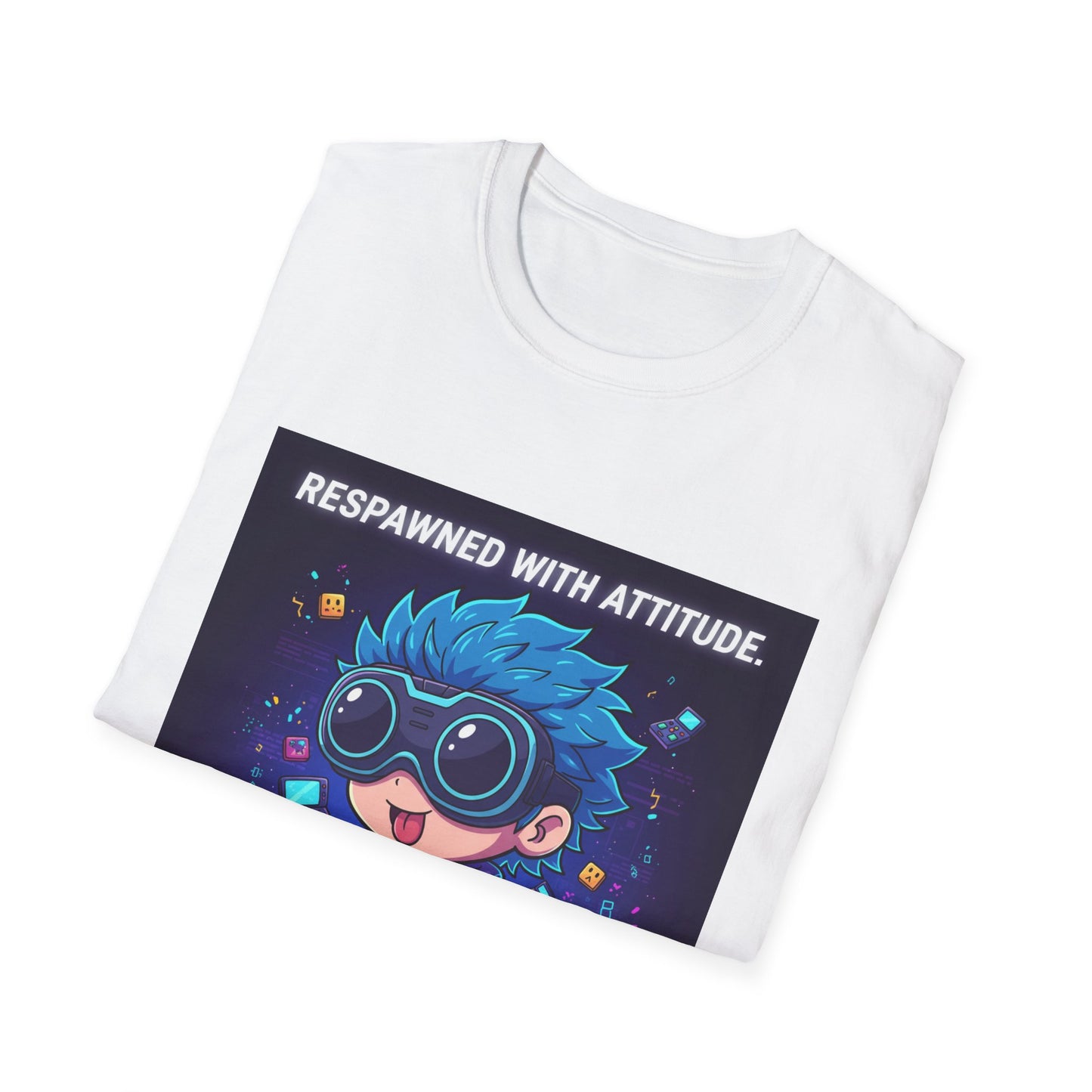 Chibi Gamer Tee – Respawned with Attitude