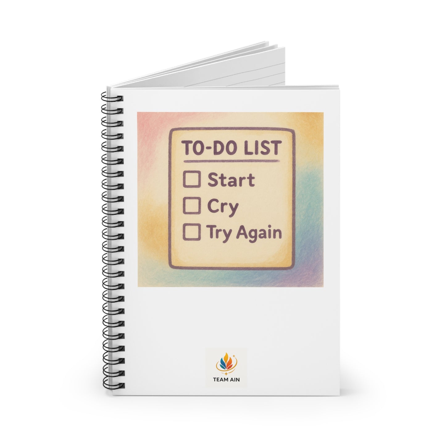 Motivational Spiral Notebook - To-Do List Inspiration, Journal, Planner, Gift for Students, Self-Care, Work Organization