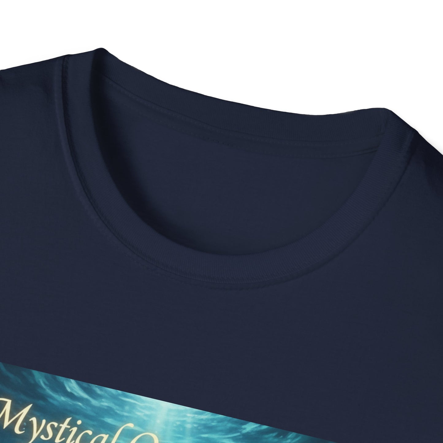 Mystical Ocean Bloom Unisex T-Shirt, Spiritual Tee, Ocean Lover Gift, Meditation Shirt, Eco-Friendly Apparel, Trendy Graphic Top