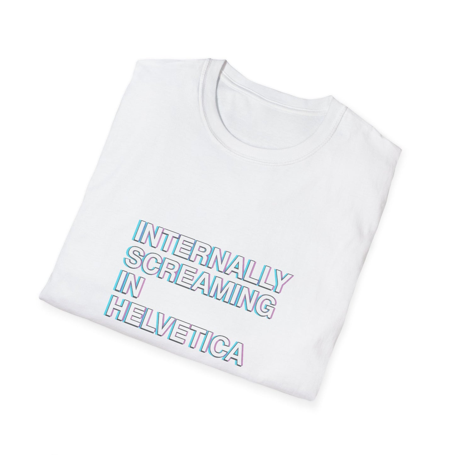 Internally Screaming in Helvetica T-Shirt | Aesthetic Panic Tee, Unisex Graphic Shirt, Gift for Graphic Designers, Casual Wear, Funny [...]