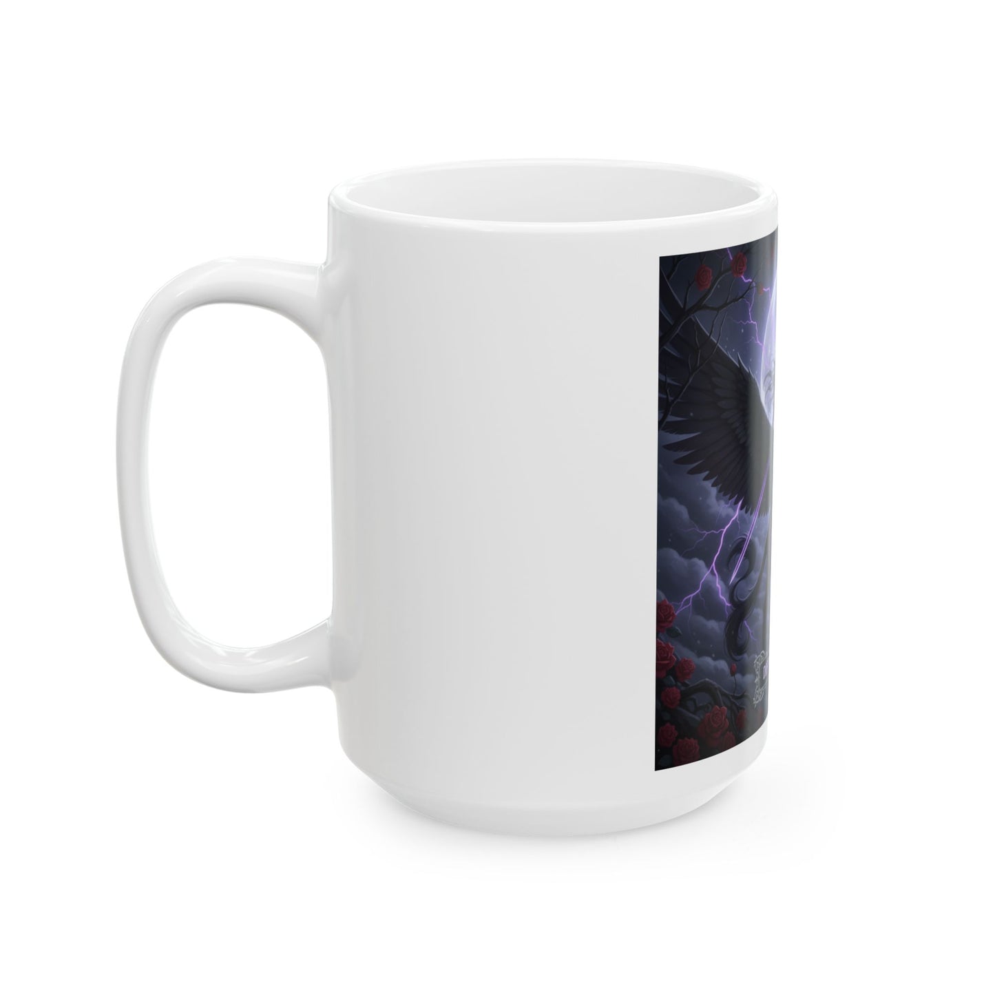 Gothic Fantasy Mug - Different, Not Less | Unique Gift for Coffee Lovers, Dark Aesthetic Decor, Halloween Mug, Art Collectible, Empowerment