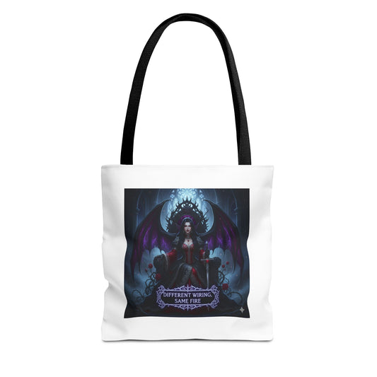 Different Wiring Same Fire Gothic Tote Bag | Dark Empowerment