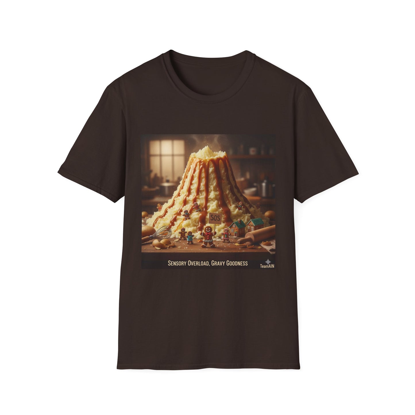 Sensory Overload T-Shirt – Gravy Volcano Funny Neurodivergent Tee