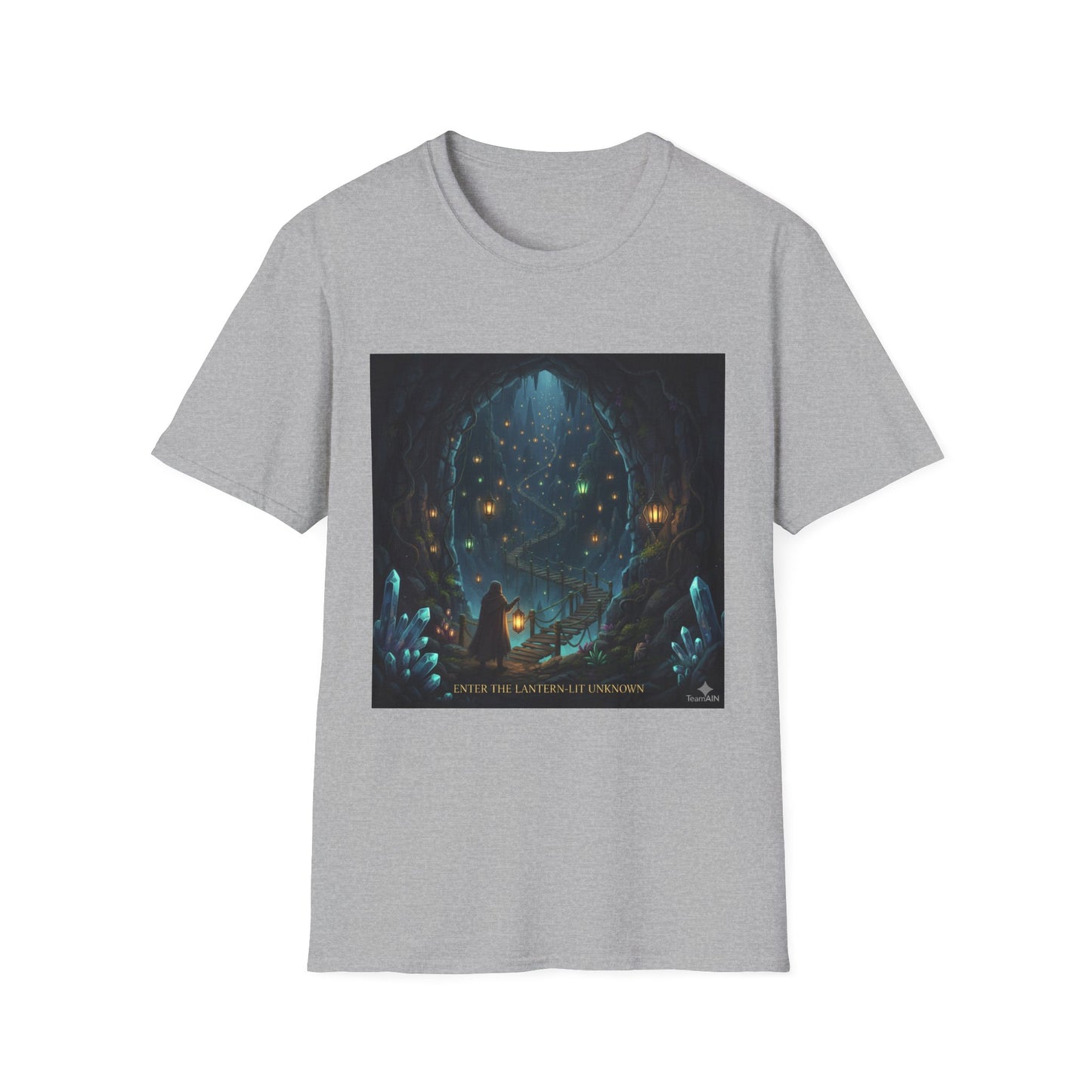 Magical Forest Adventure T-Shirt - Enchanted Glow, Perfect Gift for Nature Lovers, Starry Night Design, Casual Wear, Unisex Tee