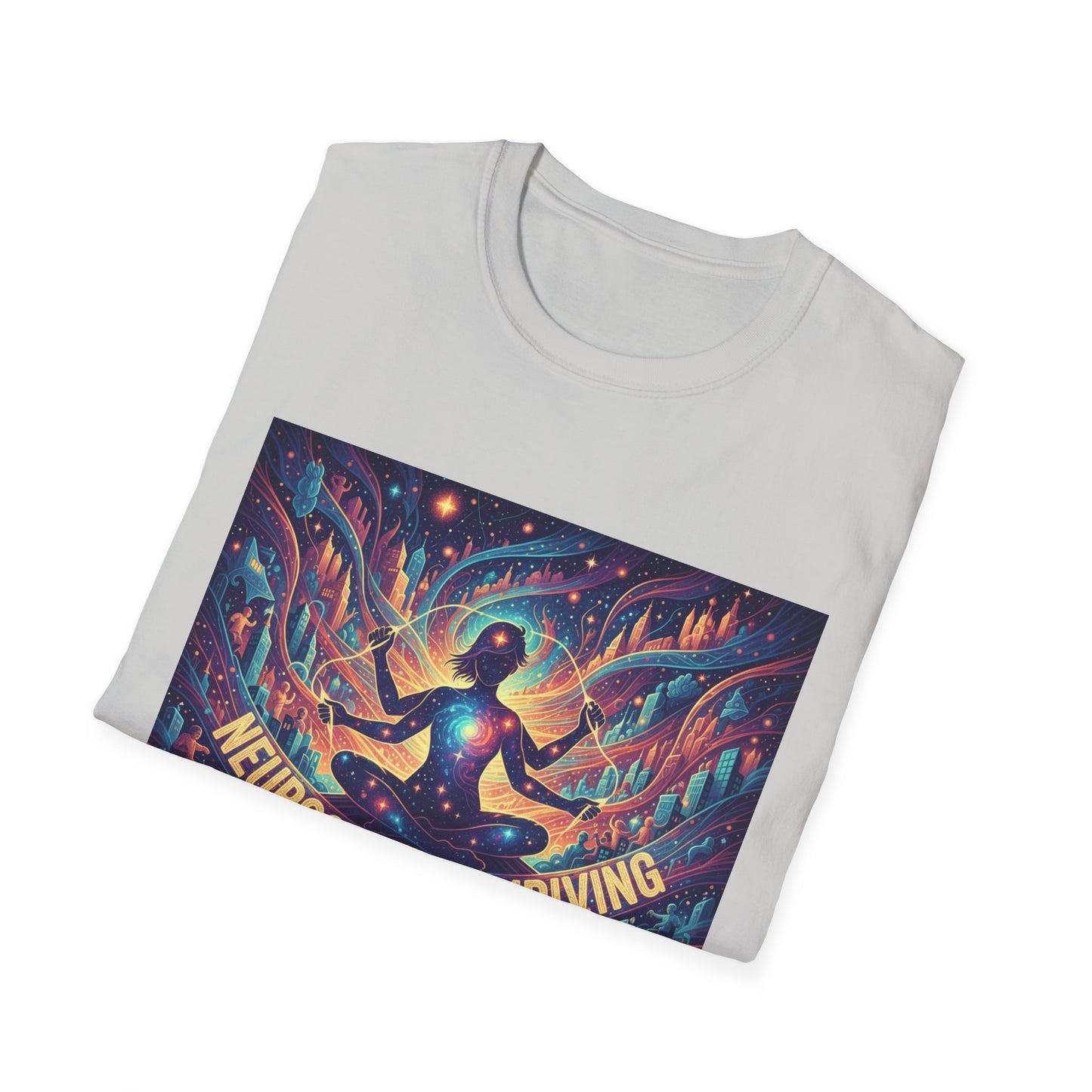 Cosmic Thriving T-Shirt – Vibrant Spiritual Energy & Creative Expression Tee