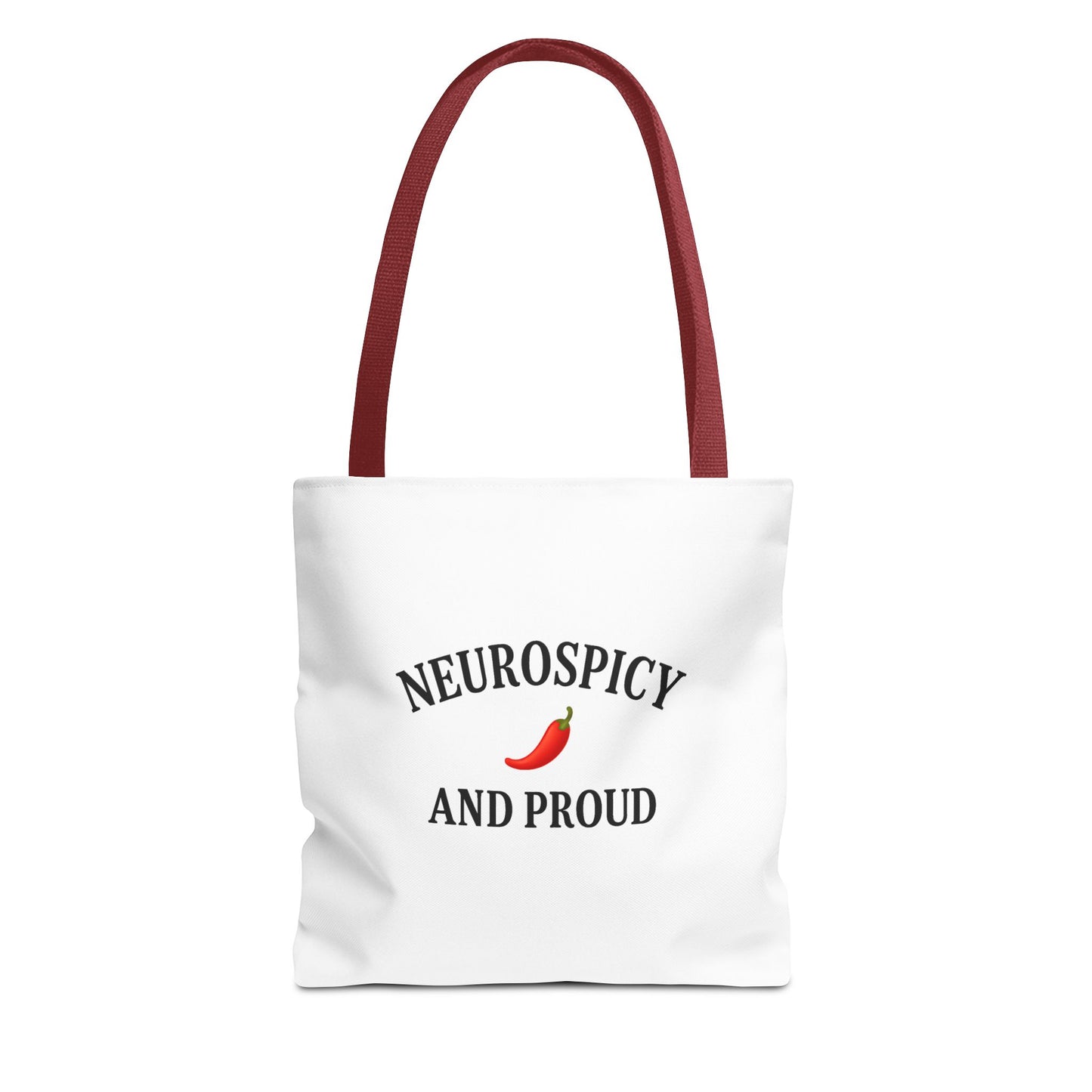 Neurospicy Pride Tote Bag - Fun Gift for Neurodivergent Friends, Shopping, Beach, Cute Carry-All, AOP Design