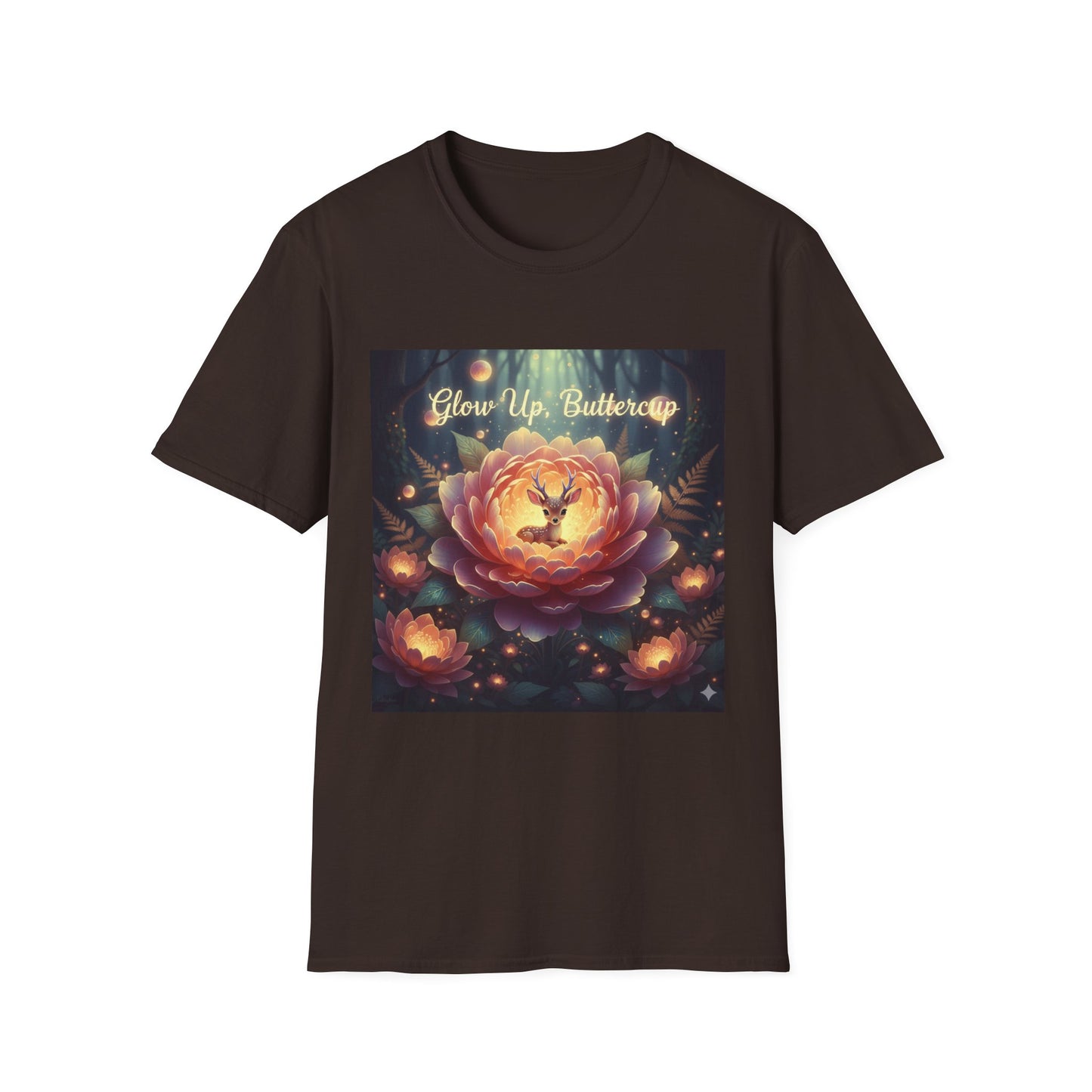Cosmic Lotus T-Shirt – Mystical Galaxy Dreamcore Aesthetic
