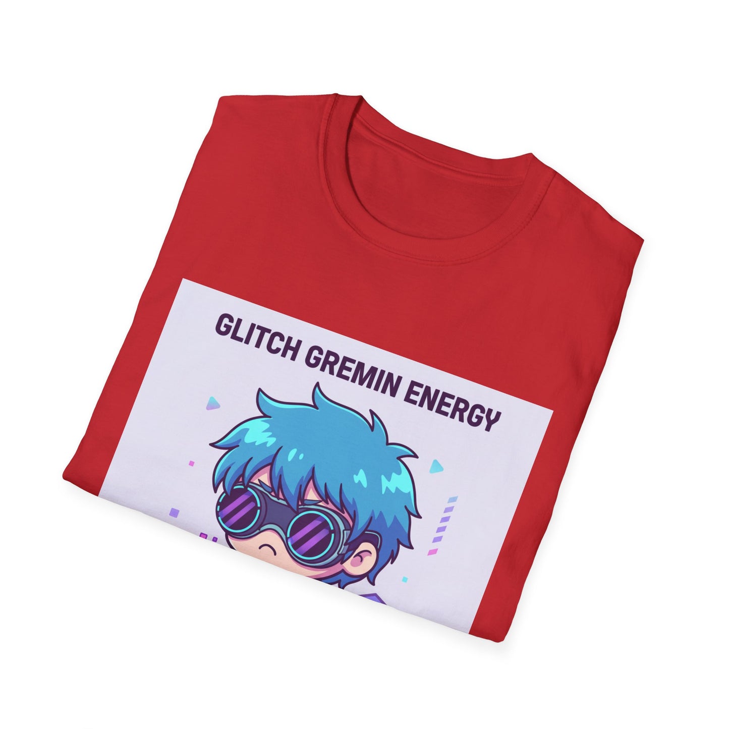 Chibi Cyberpunk T-Shirt – “Glitch Gremlin Energy” | Cute Gamer Streetwear Graphic Tee