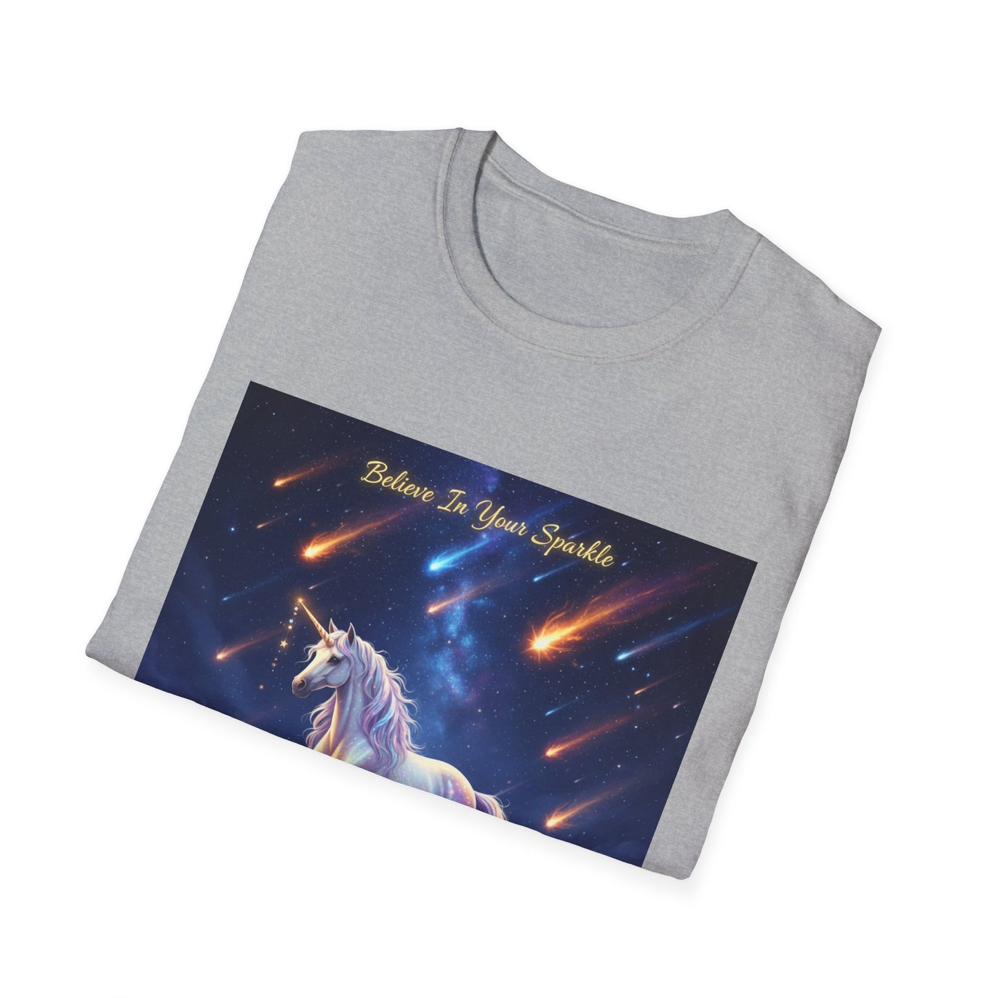 Whimsical Unicorn T-Shirt - Believe in Your Sparkle | Cute Gift for Kids, Friends, Unicorn Lovers, Birthday, Everyday Wear