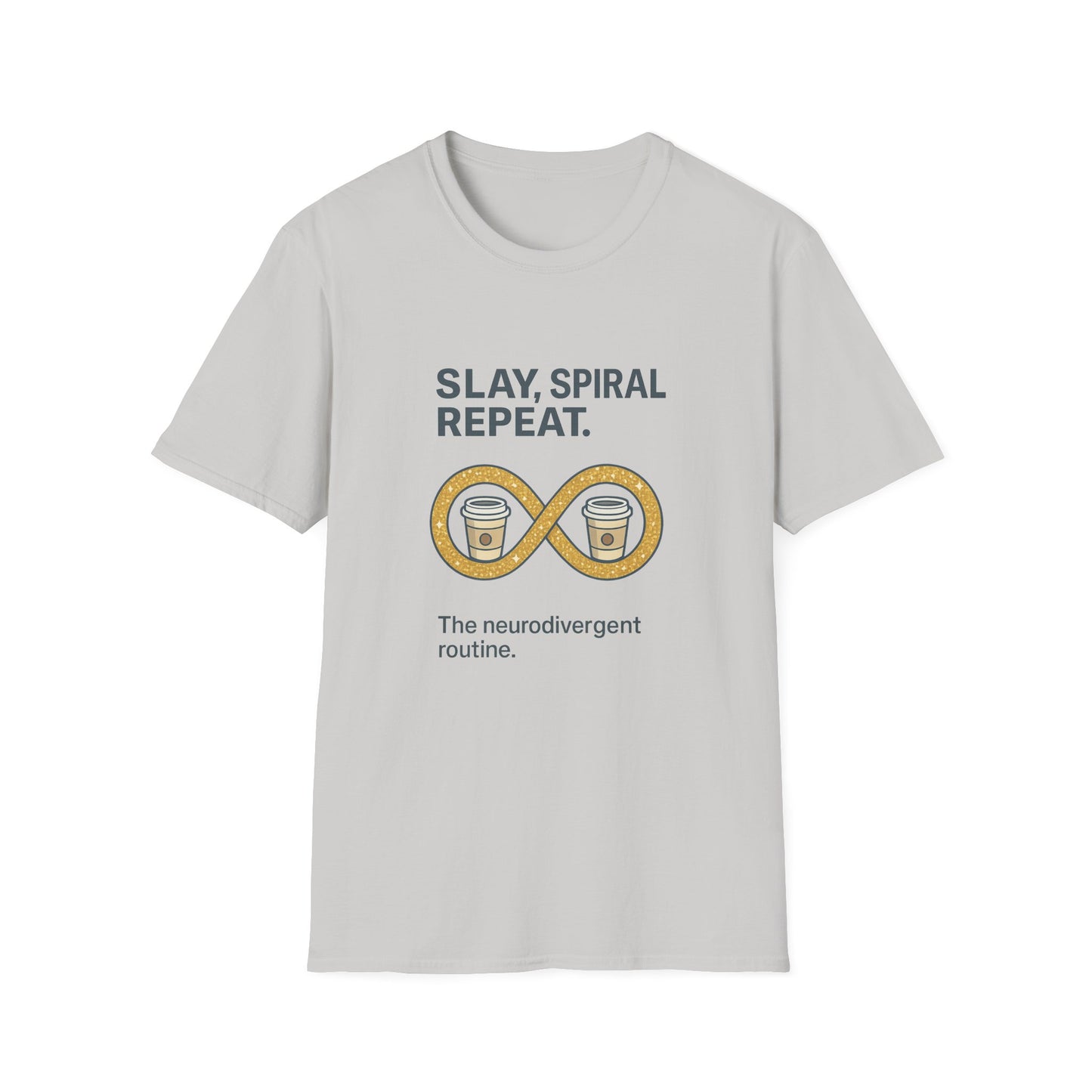 Spiral Routine T-Shirt – Cozy Coffee Graphic Tee