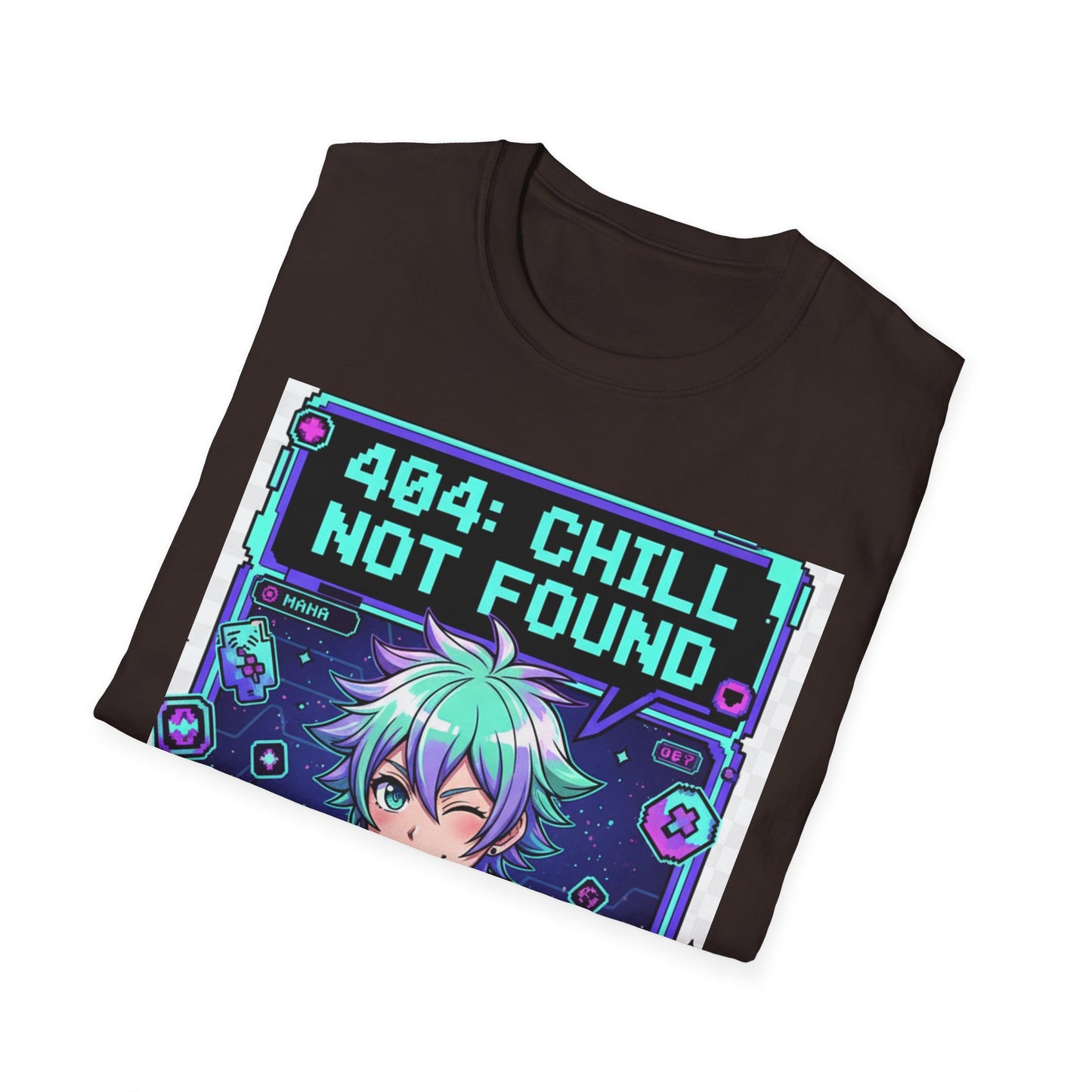 404 Chill Not Found T-Shirt, Gaming Tee for Fans, Casual Wear, Unique Gift for Gamers, Streetwear Style, Cool Graphic Shirt