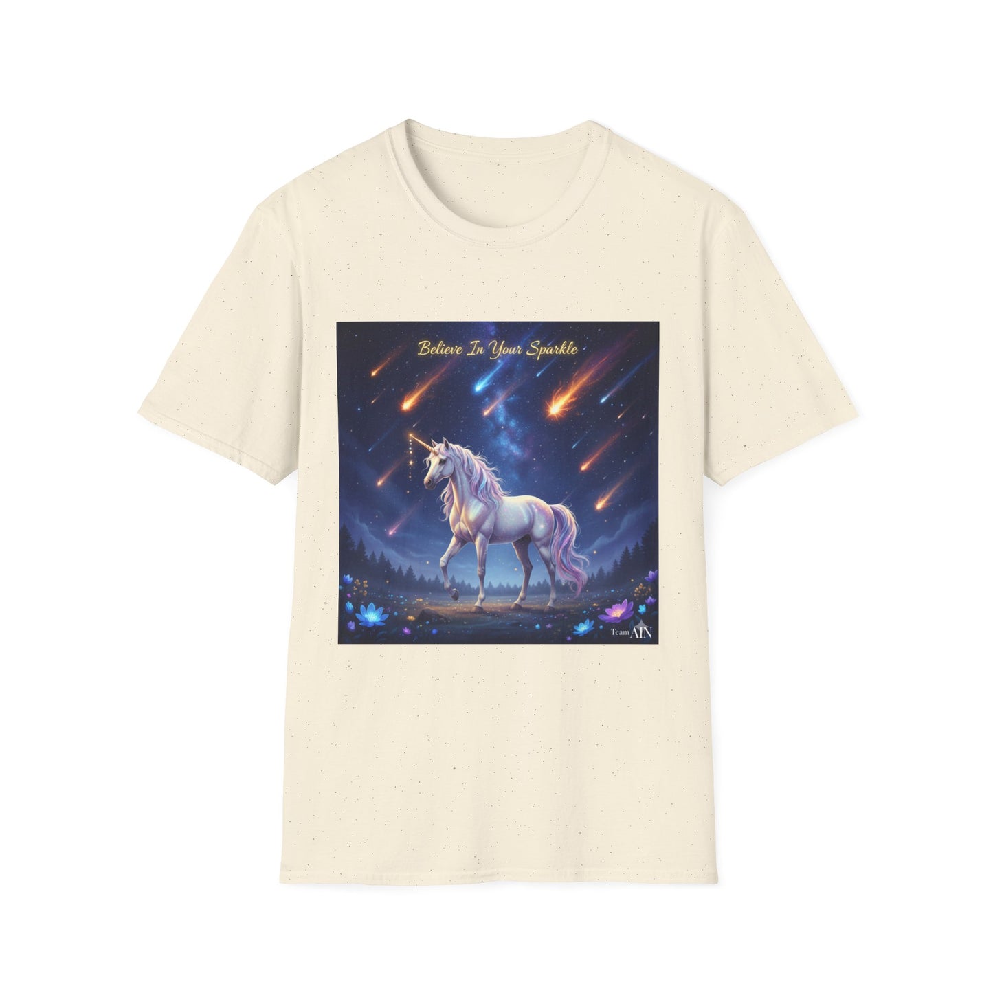 Whimsical Unicorn T-Shirt - Believe in Your Sparkle | Cute Gift for Kids, Friends, Unicorn Lovers, Birthday, Everyday Wear