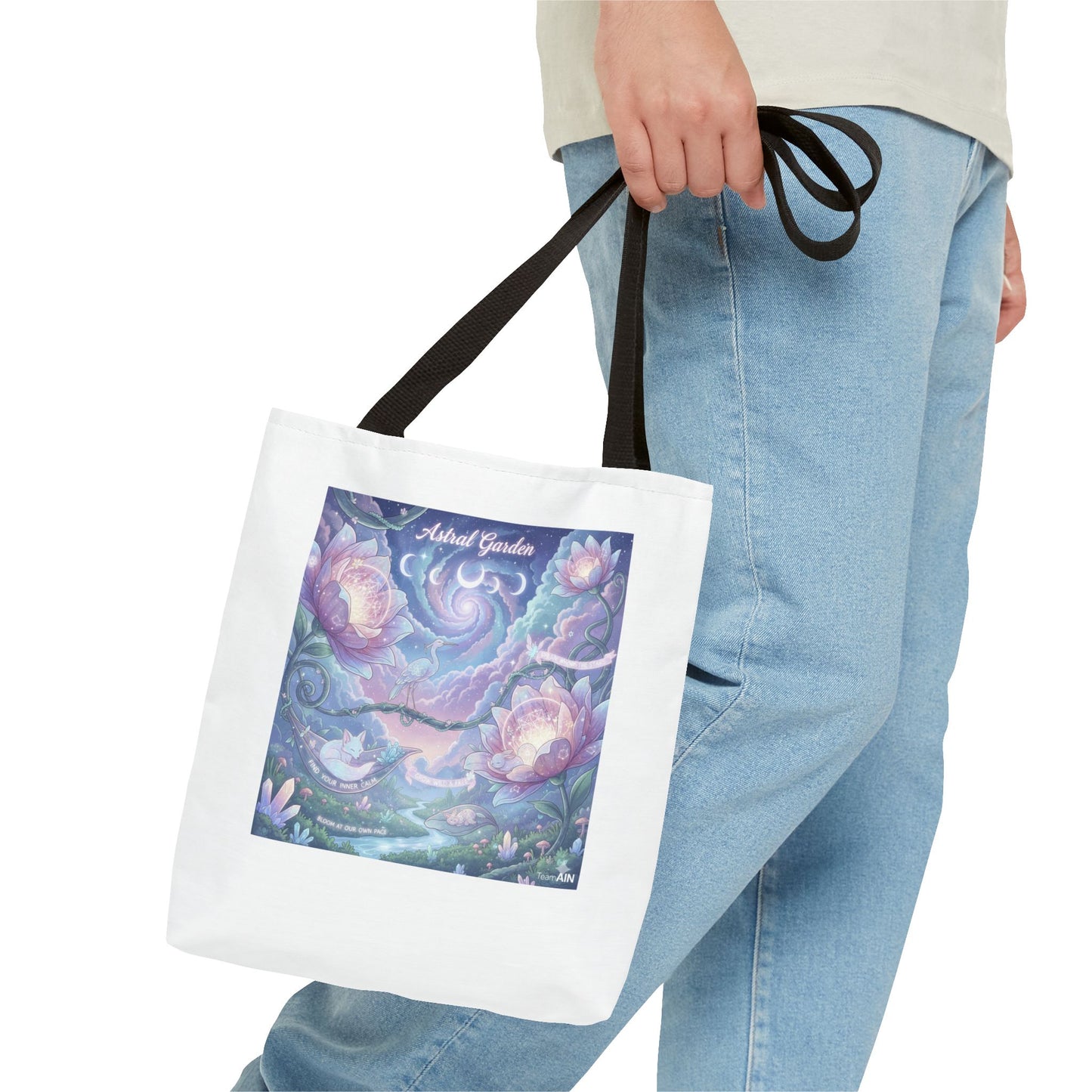 Artful Garden Tote Bag - Perfect for Art Lovers, Eco-Friendly Gift, Floral Design, Everyday Use, Beach Bag, Shopping Tote