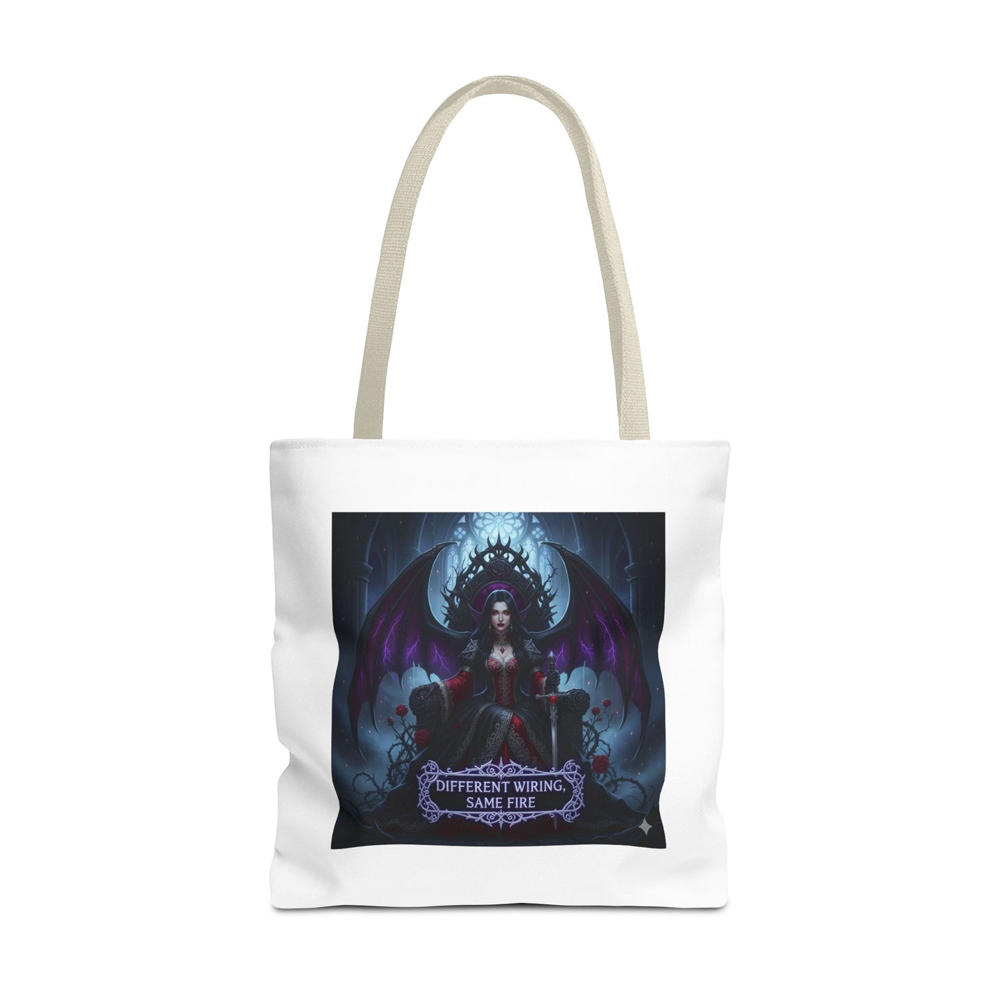 Different Wiring Same Fire Gothic Tote Bag | Dark Empowerment
