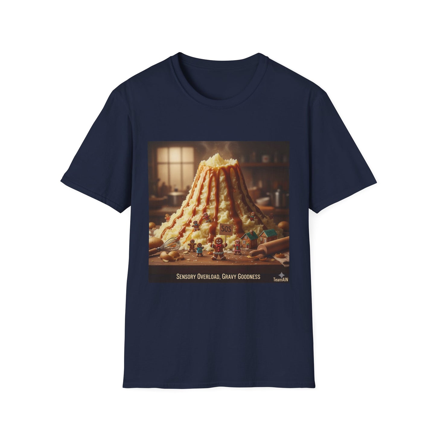 Sensory Overload T-Shirt – Gravy Volcano Funny Neurodivergent Tee