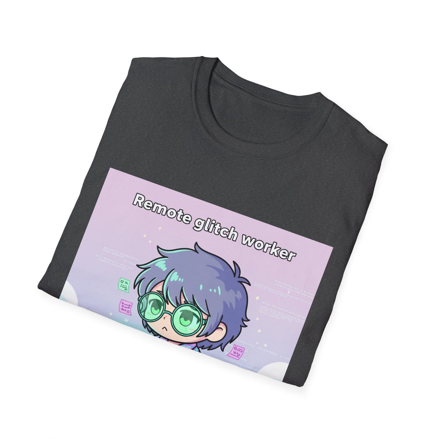 Chibi Hacker Tee – Remote Glitch Worker