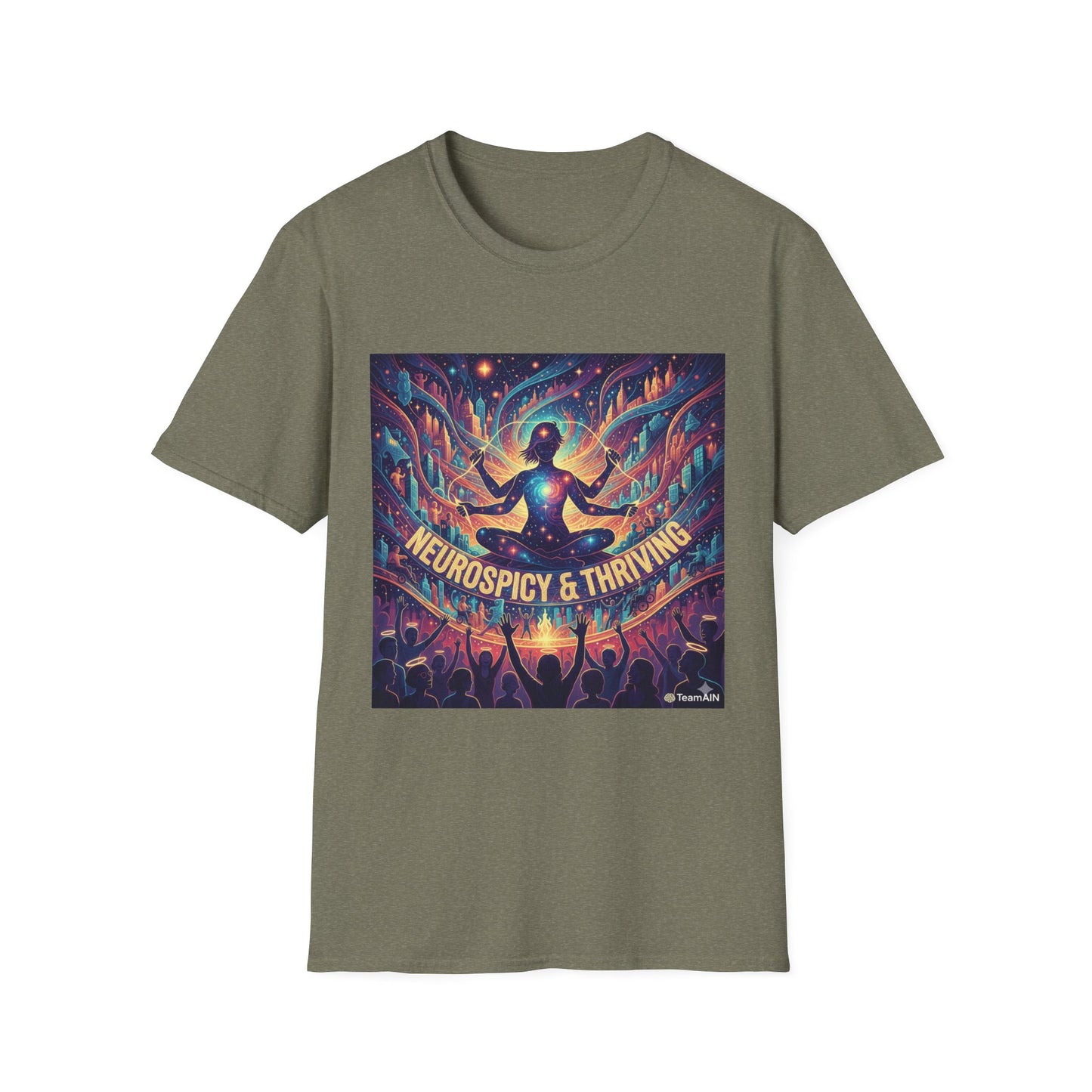 Cosmic Thriving T-Shirt – Vibrant Spiritual Energy & Creative Expression Tee