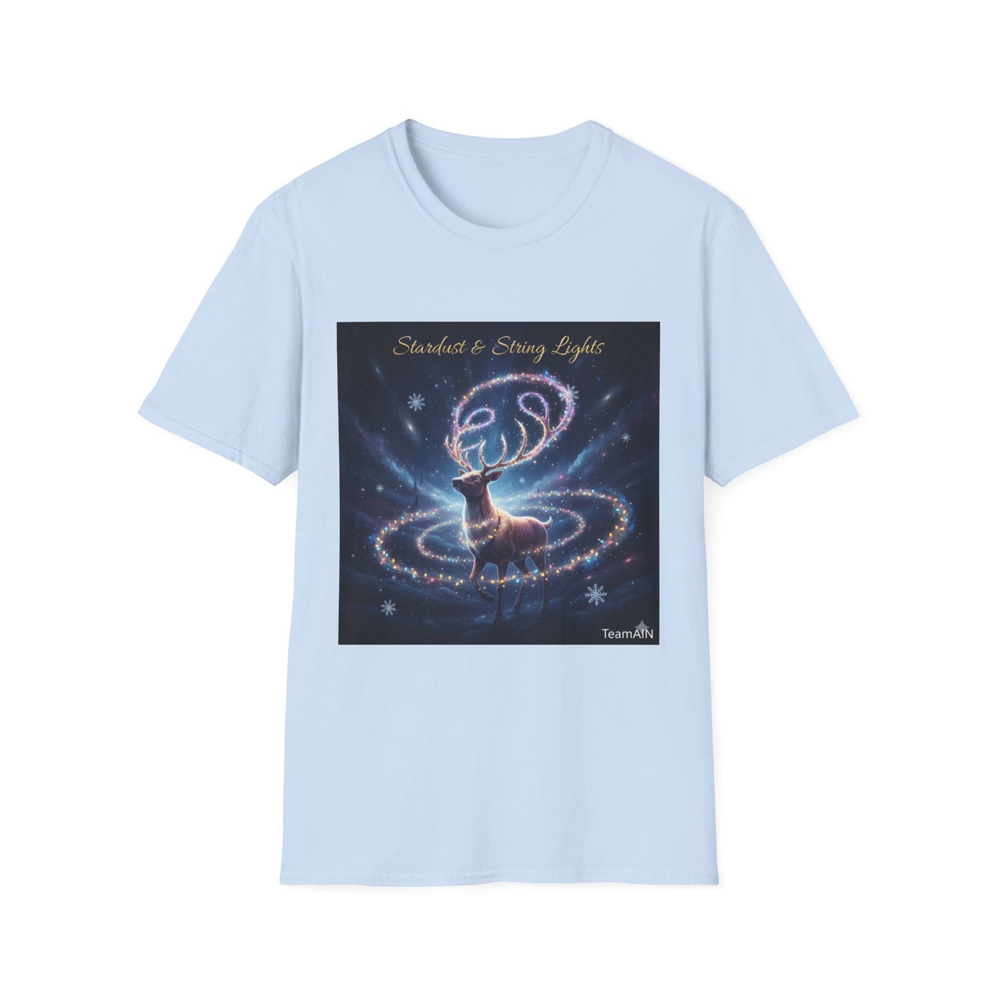 Stardust & String Lights T-Shirt – Cozy Cosmic Neurodivergent Winter Tee