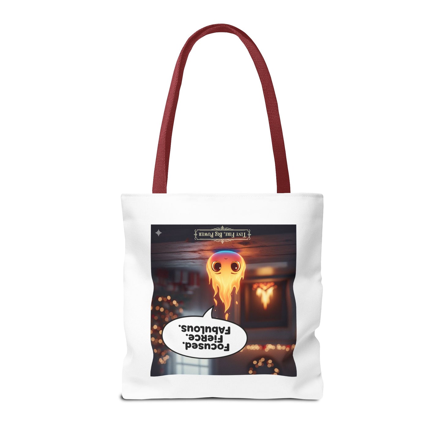 Fierce and Fabulous Tote Bag, Motivational Gift, Cute AOP Bag, Daily Use, Holiday Shopping, Unique Statement Accessory