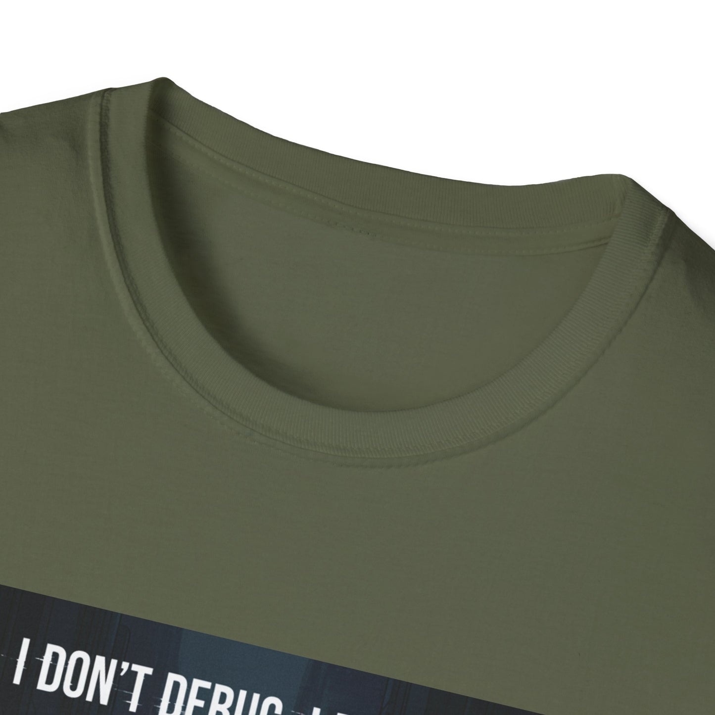 Cyberpunk Hacker T-Shirt – “I Don’t Debug, I Destroy” | Futuristic Coding Streetwear