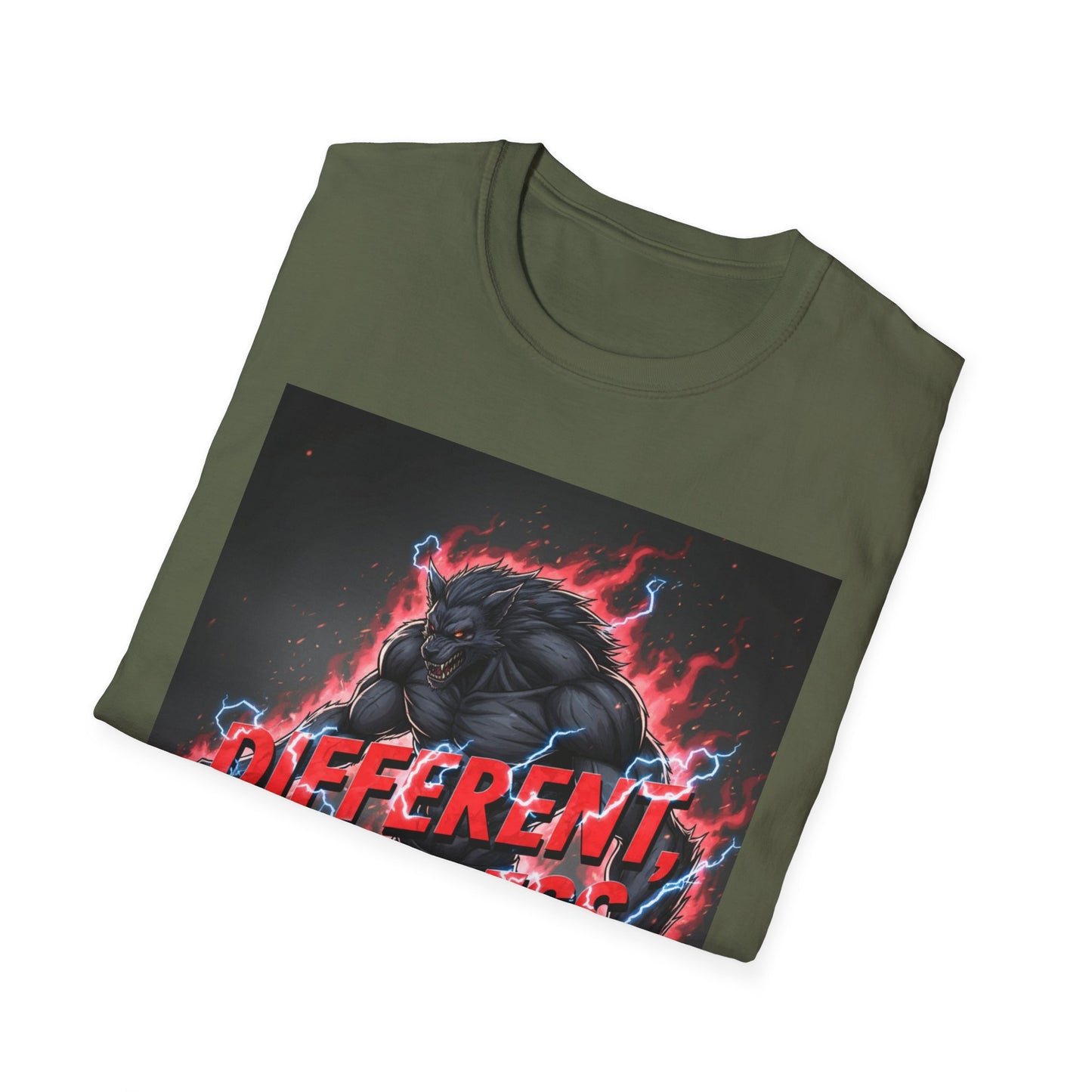 Midnight Werewolf T-Shirt – Gothic Fantasy Anime Aesthetic